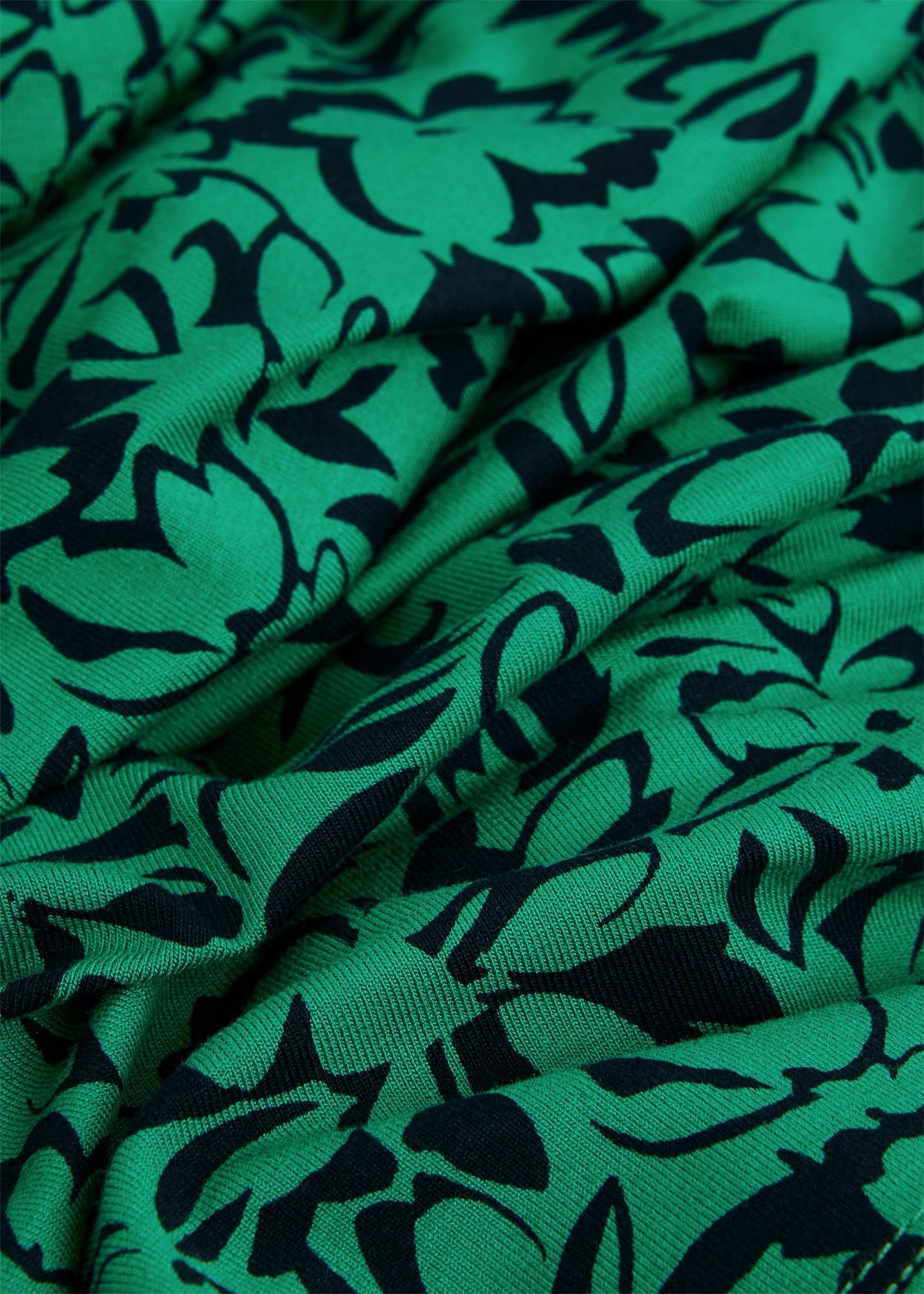 Yasmin Jersey Dress, Green Navy, hi-res