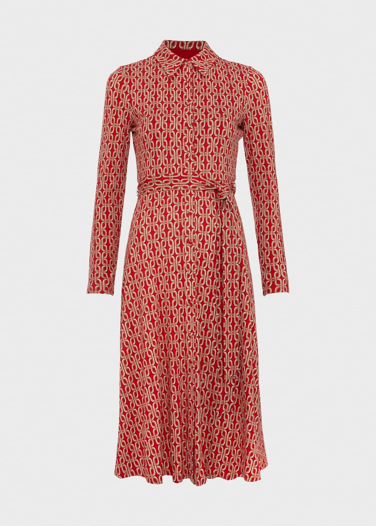 Petite Clarice Dress, Red Multi, hi-res