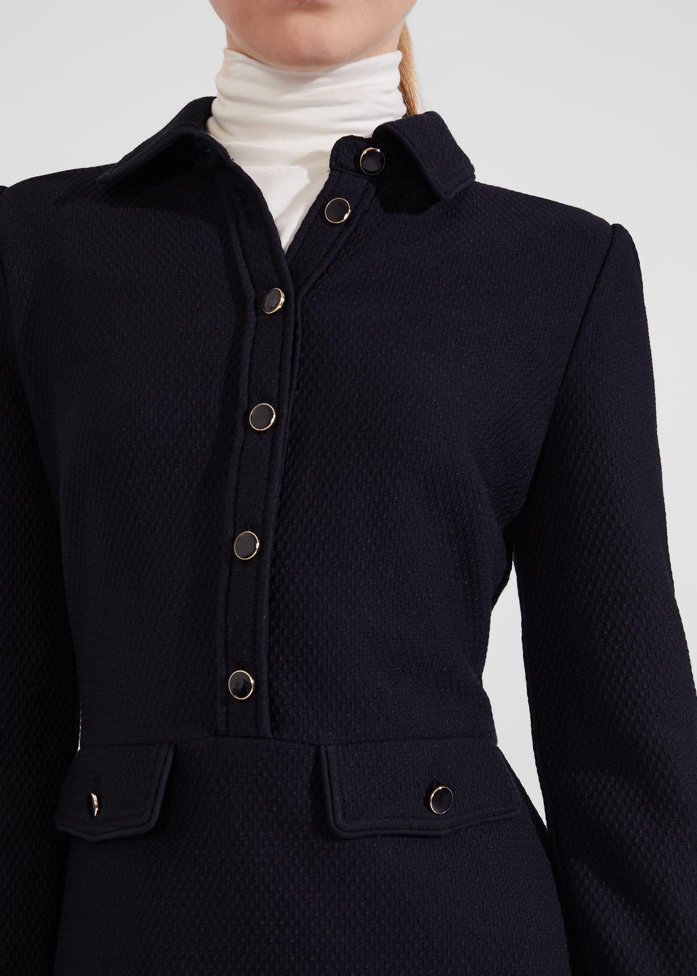 Adelia Ponte Dress, Navy, hi-res