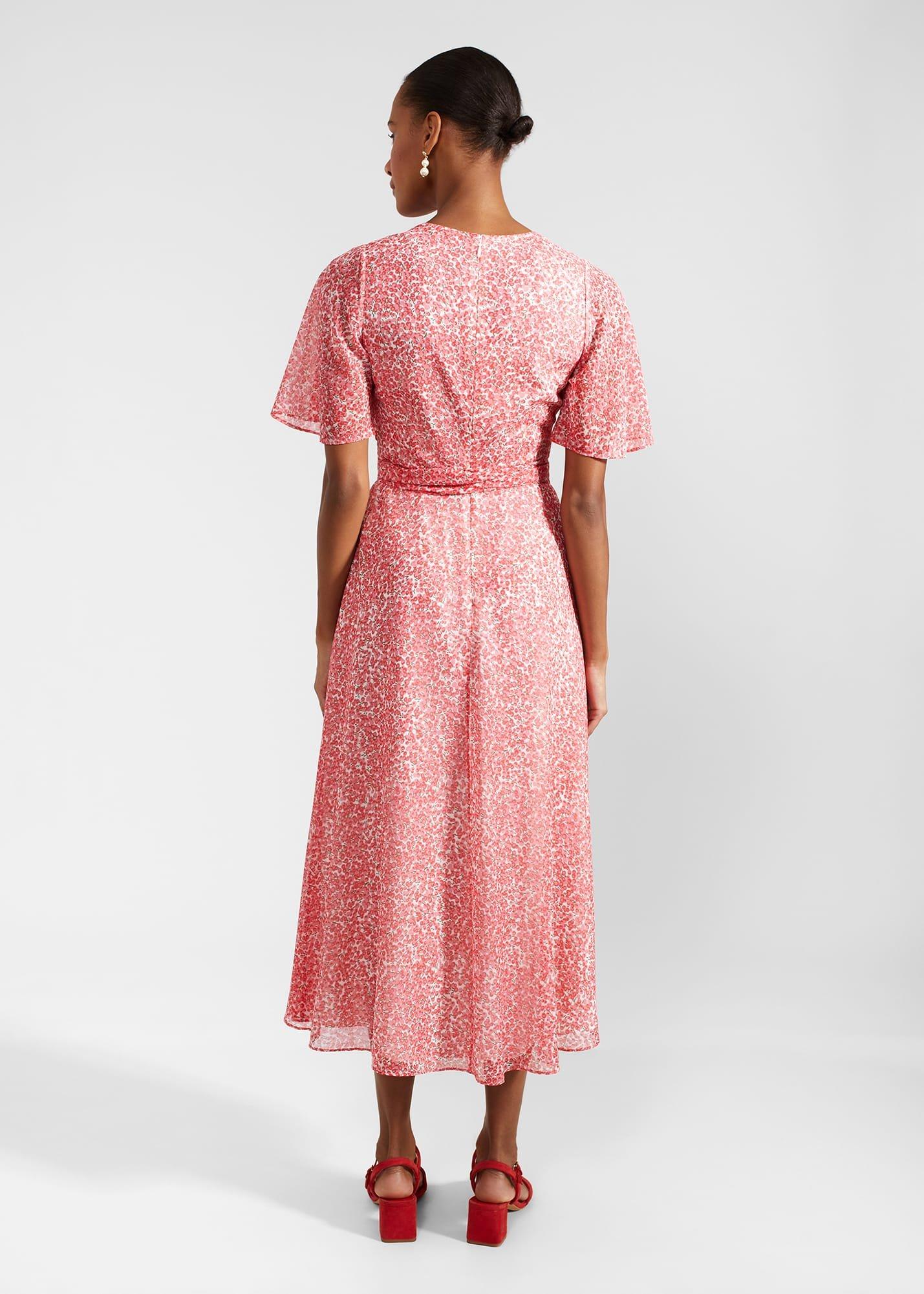 Marie Wrap Dress, Ivory Multi, hi-res