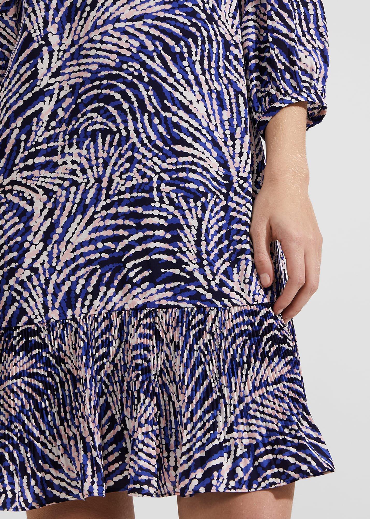 Petite Lilith Dress, Navy Blue Multi, hi-res