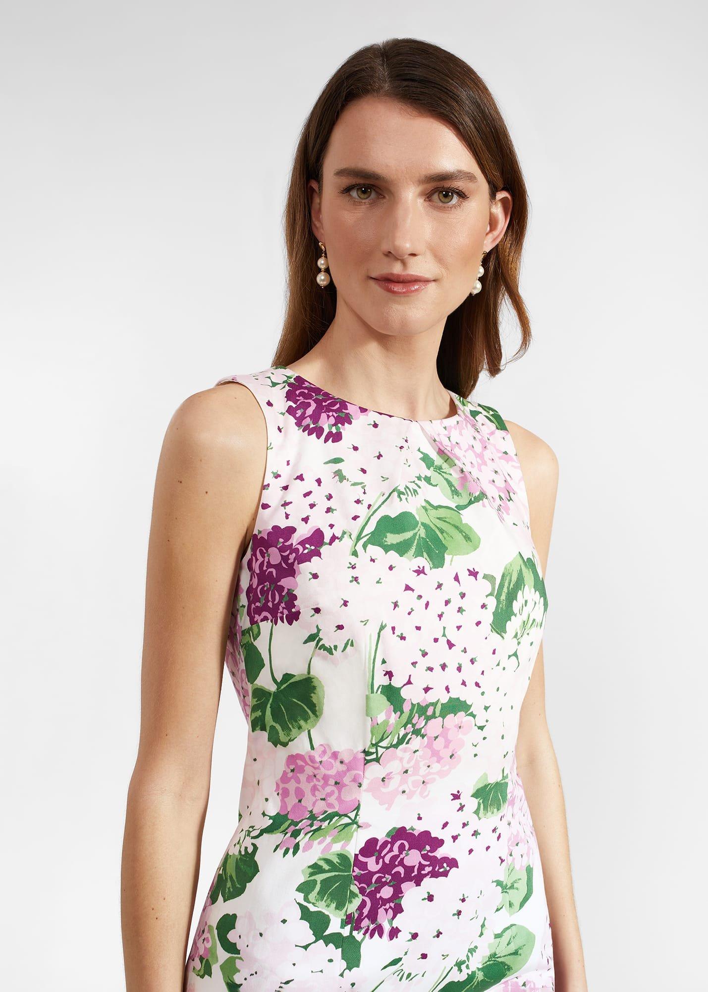 Fiona Floral Dress, Ivory Multi, hi-res