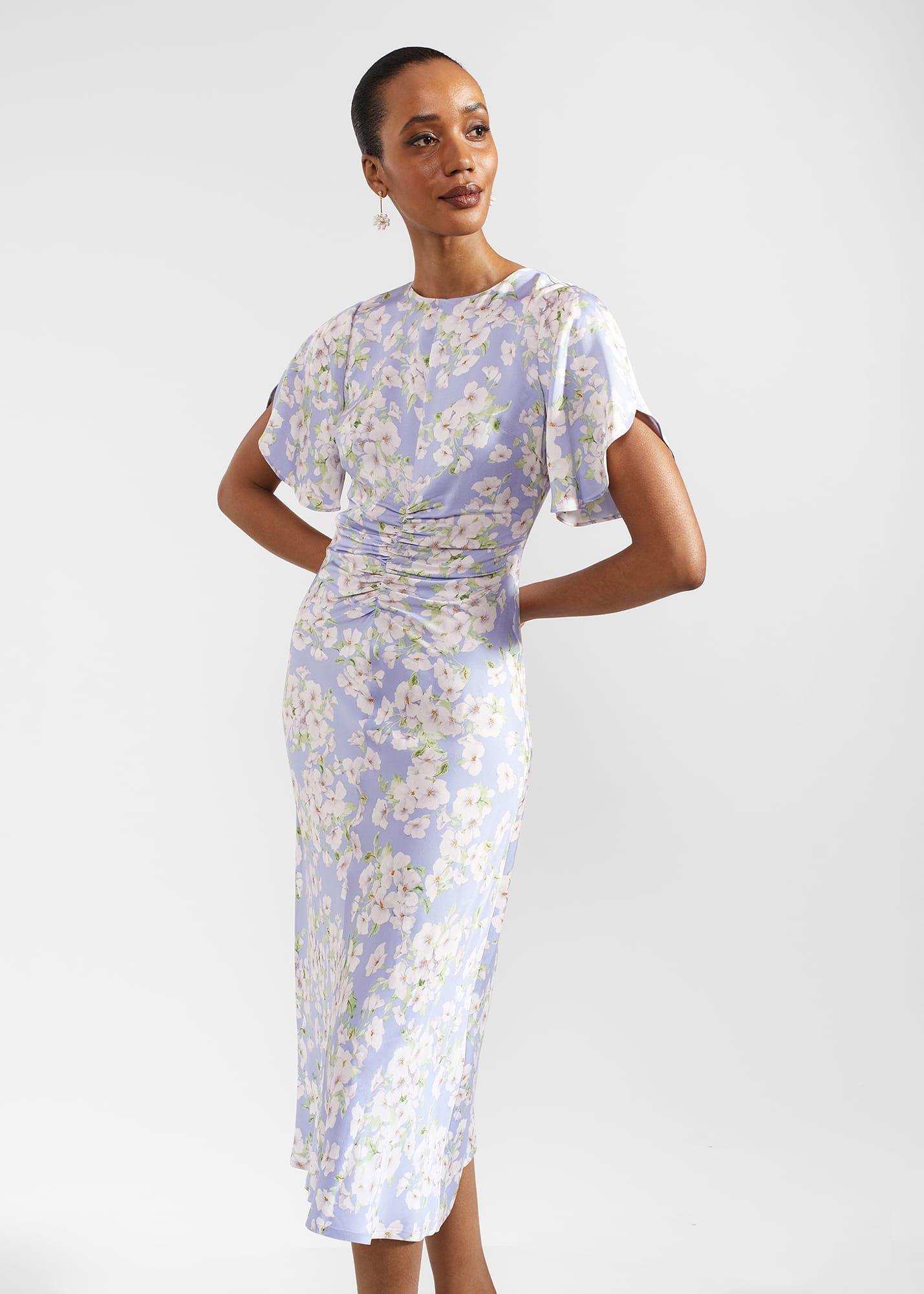 Vita Floral Midi Dress, Blue Multi, hi-res