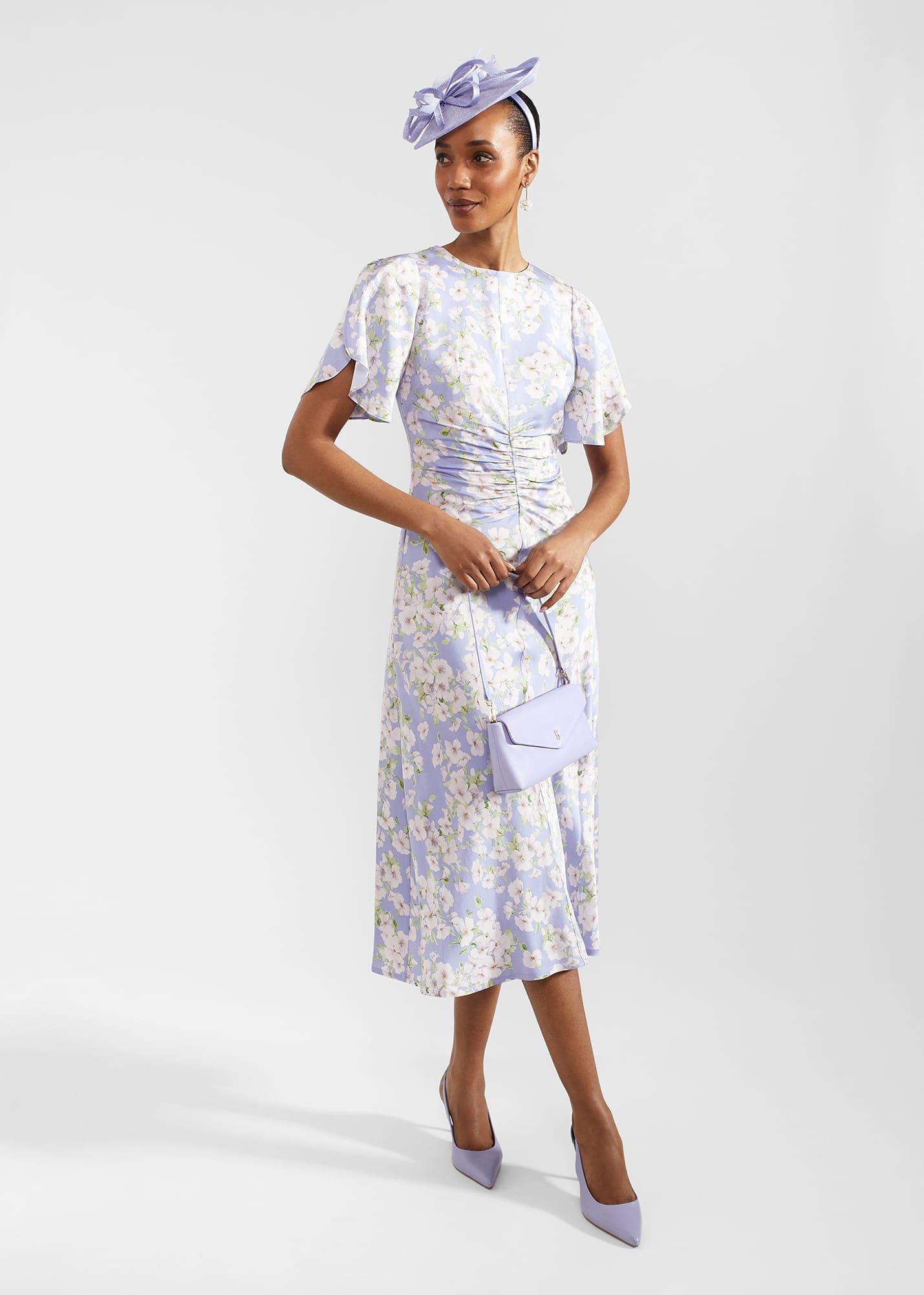 Vita Floral Midi Dress, Blue Multi, hi-res