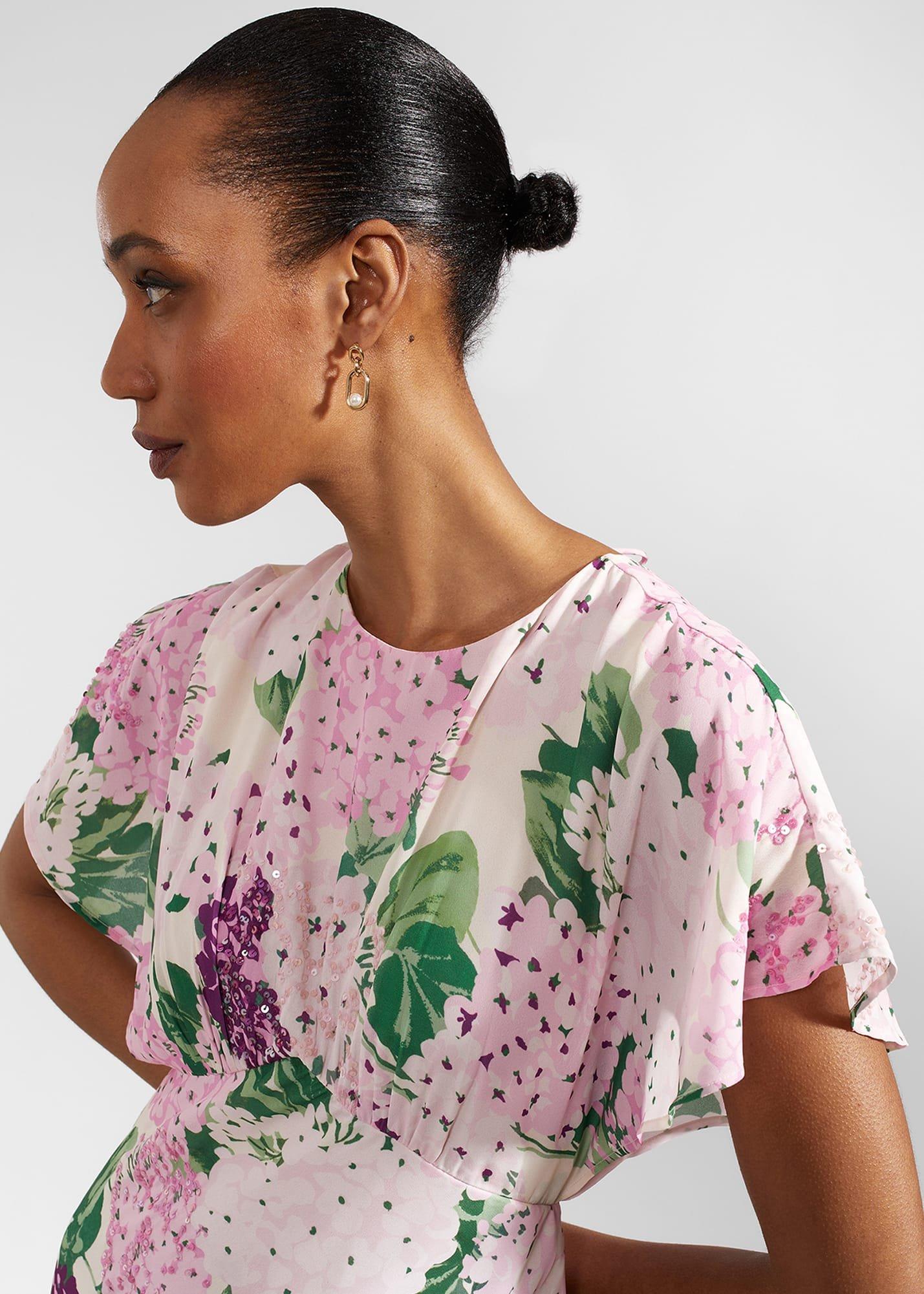 Petite Lalena Dress, Cream Multi, hi-res