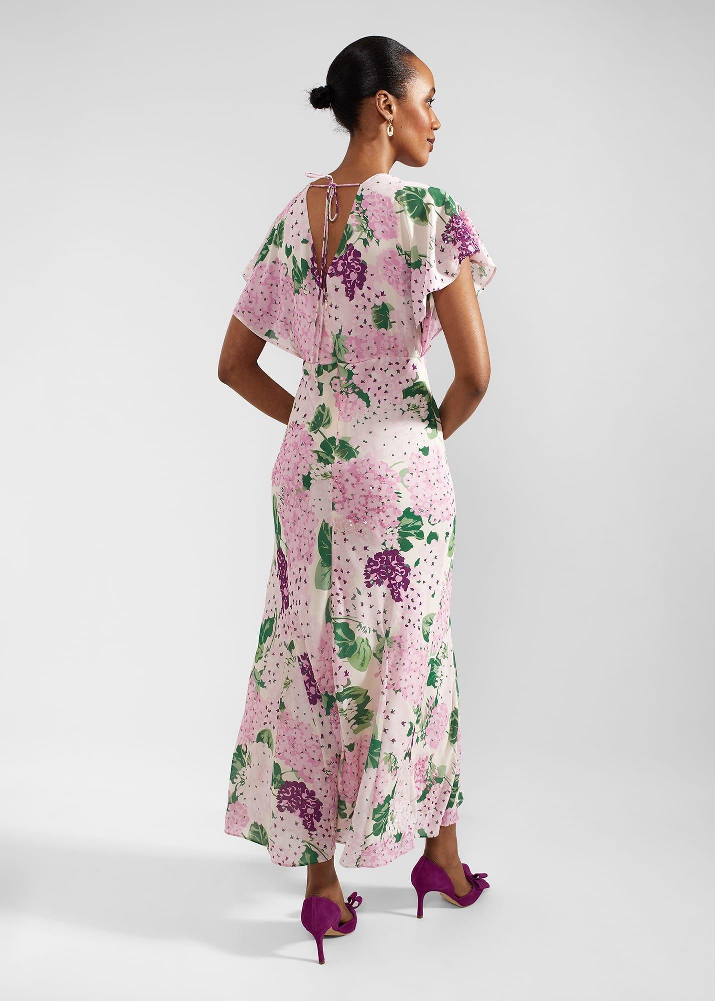 Lalena Sequin Floral Dress, Cream Multi, hi-res