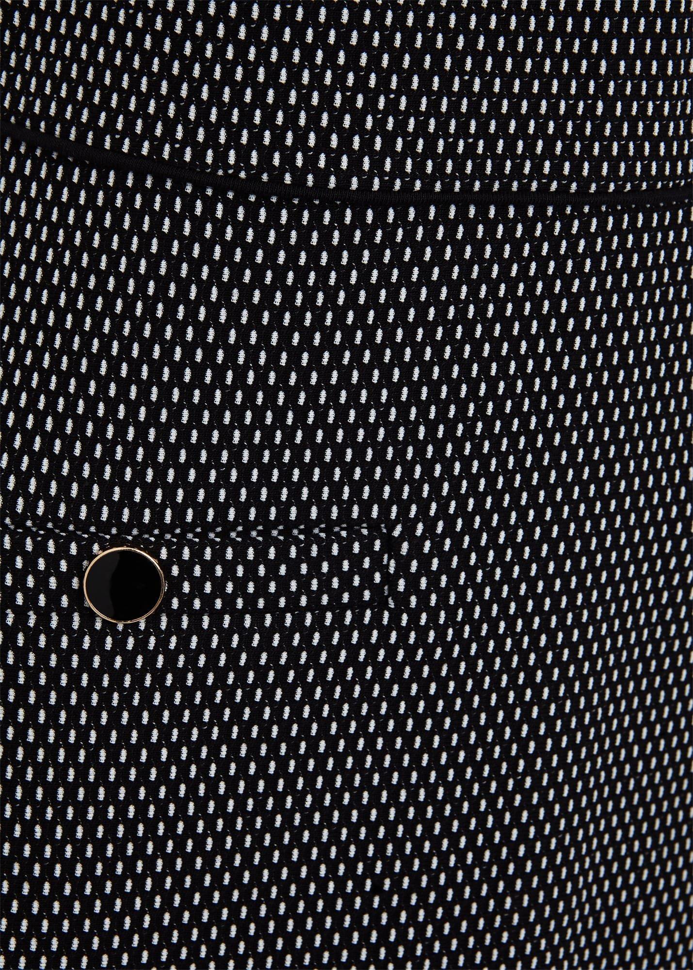 Violet Ponte Dress, Black Ivory, hi-res