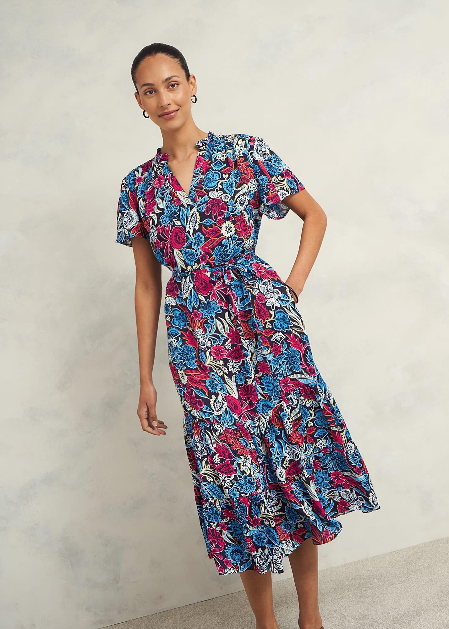 Sia Slv Dress, Multi, hi-res