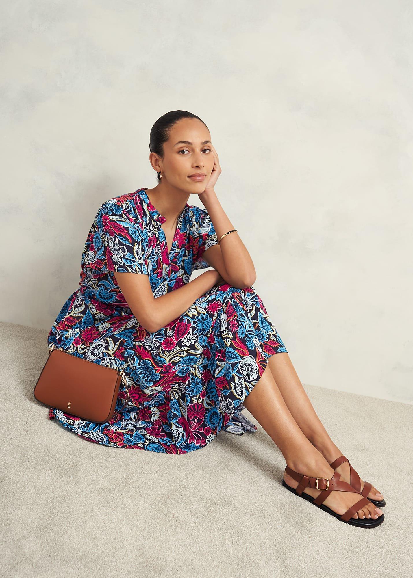 Petite Sia Slv Dress, Multi, hi-res