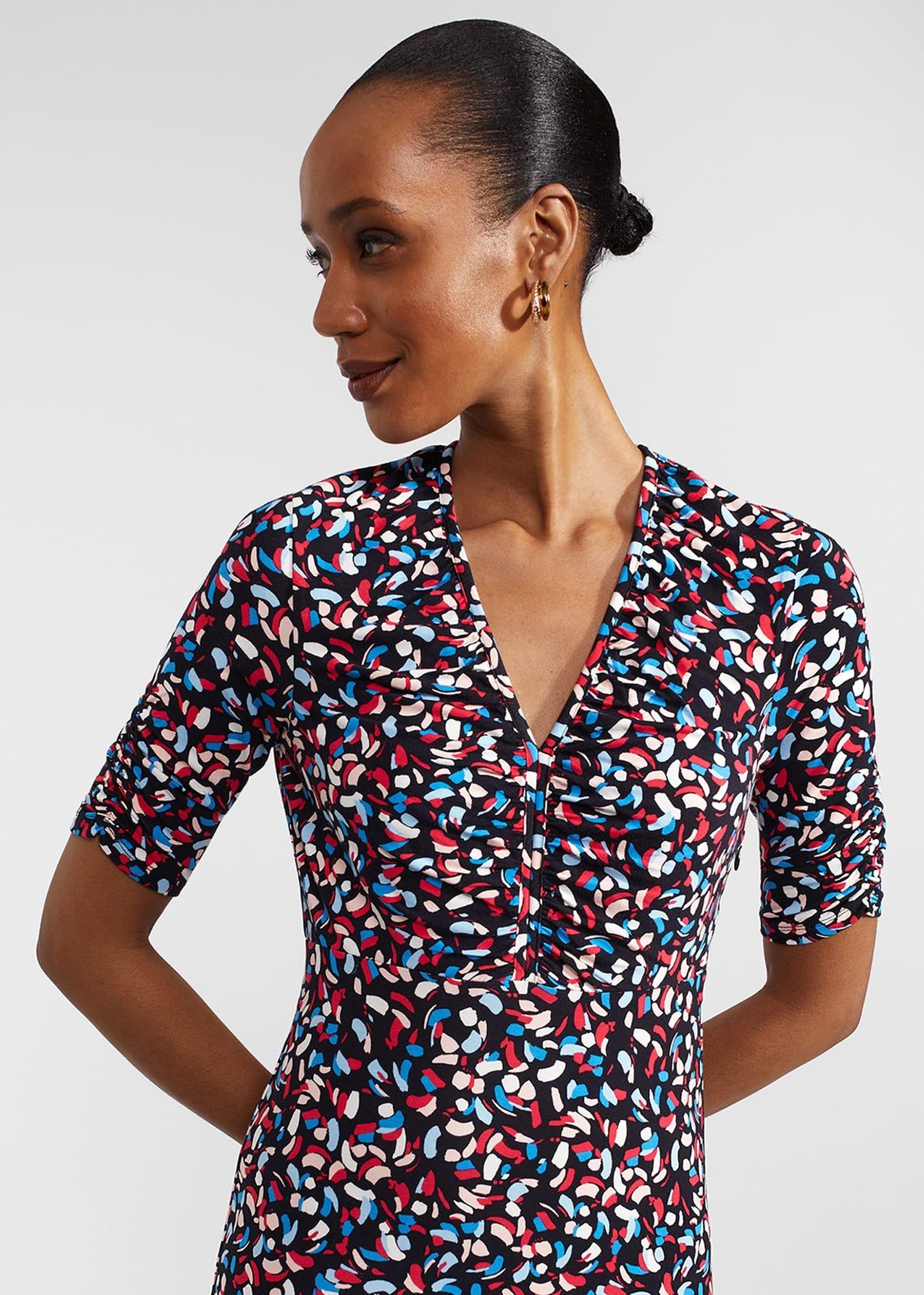 Anela Dress, Navy Multi, hi-res