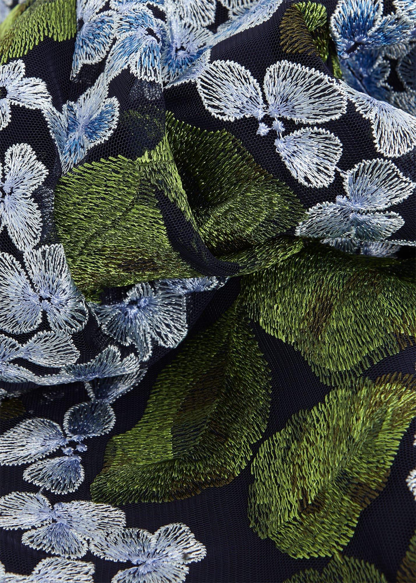 Tia Embroidered Dress, Navy Multi, hi-res