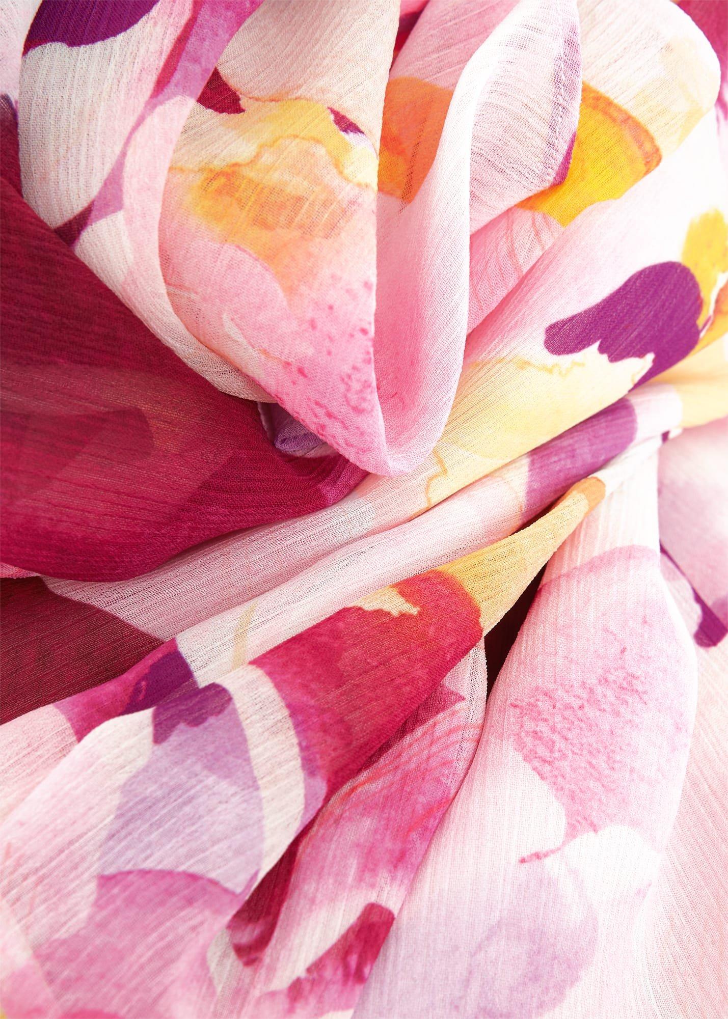 Iona Frill Hem Dress, Pink Multi, hi-res