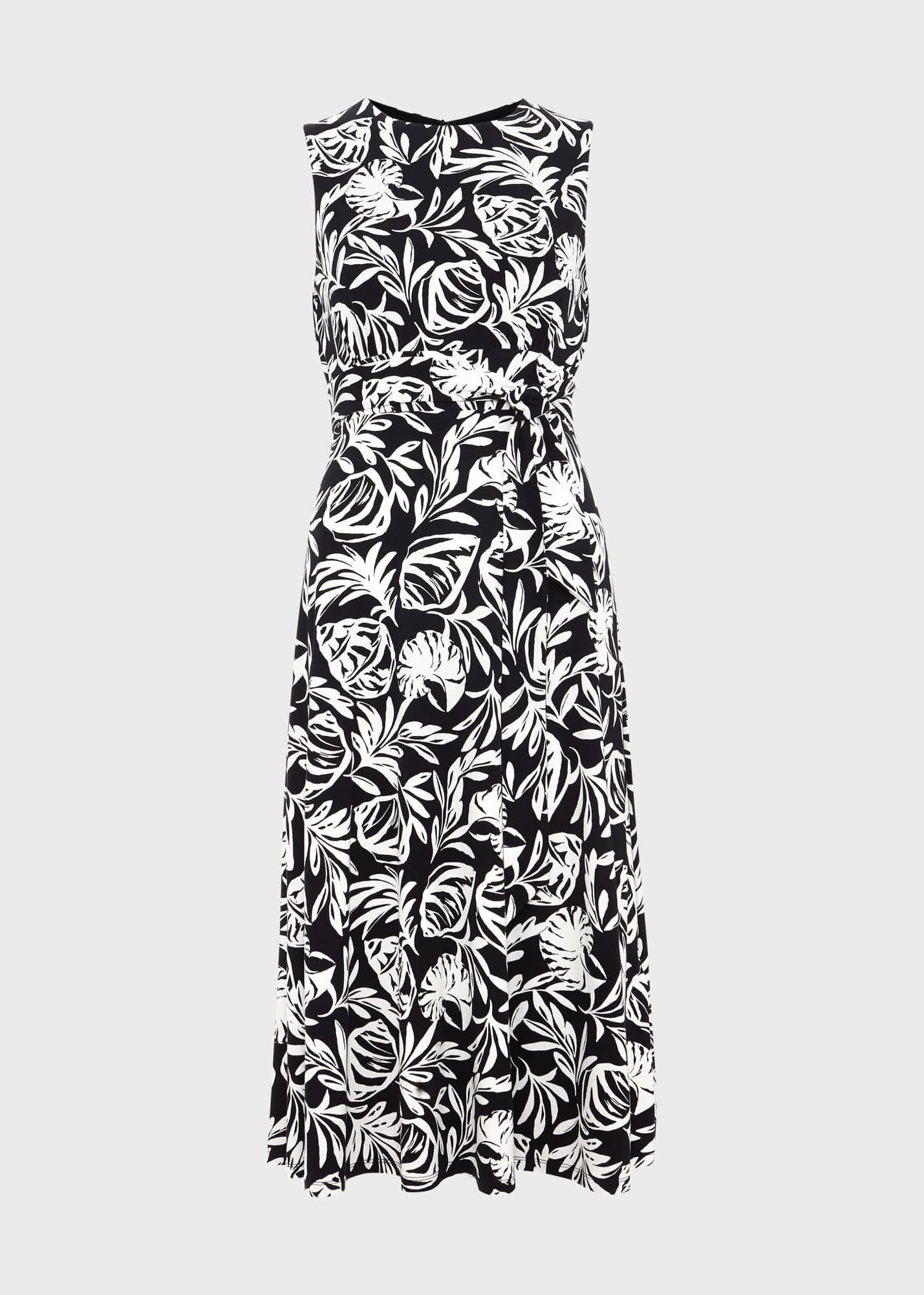 Petite Marylise Dress, Navy Ivory, hi-res