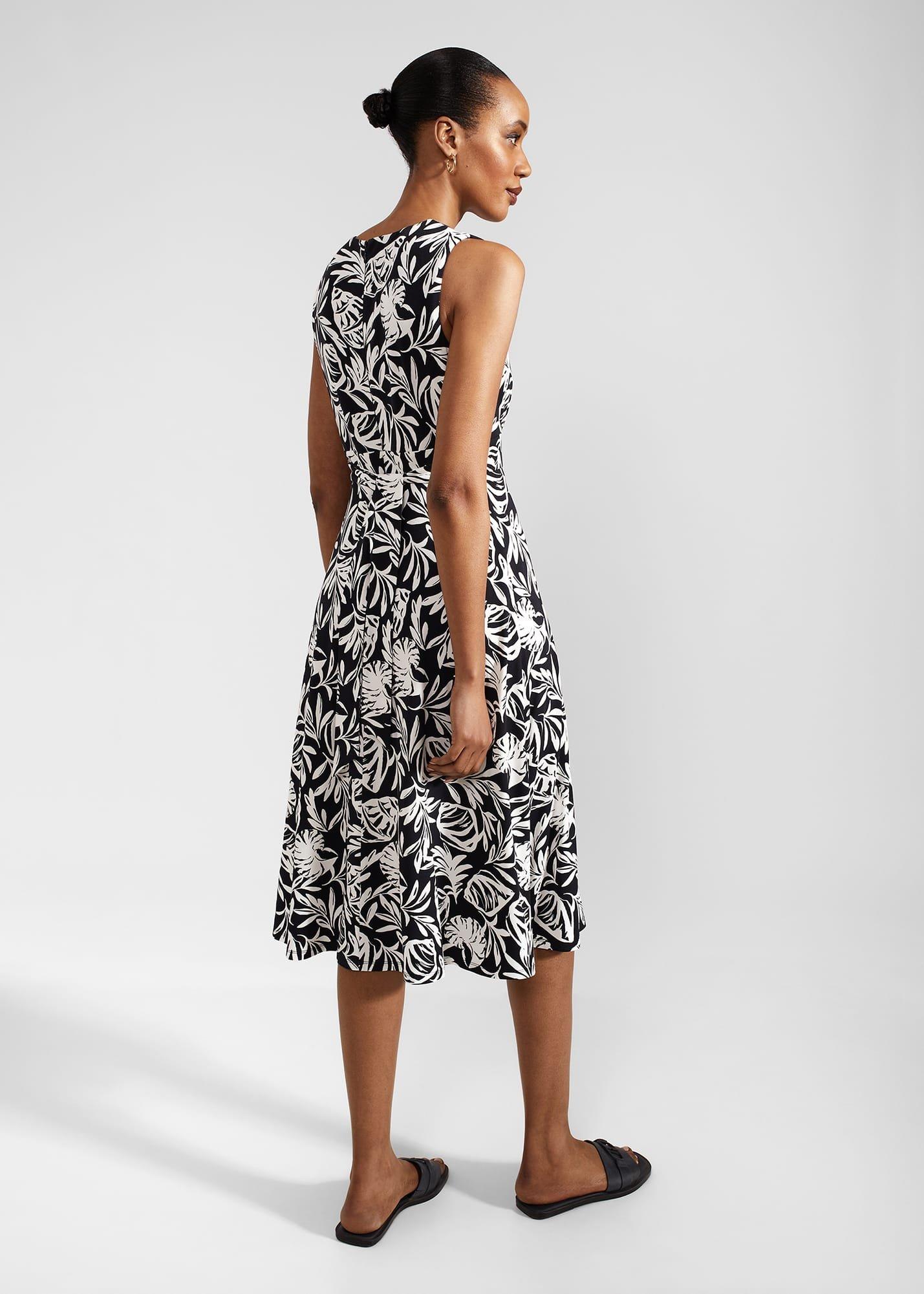 Petite Marylise Dress, Navy Ivory, hi-res