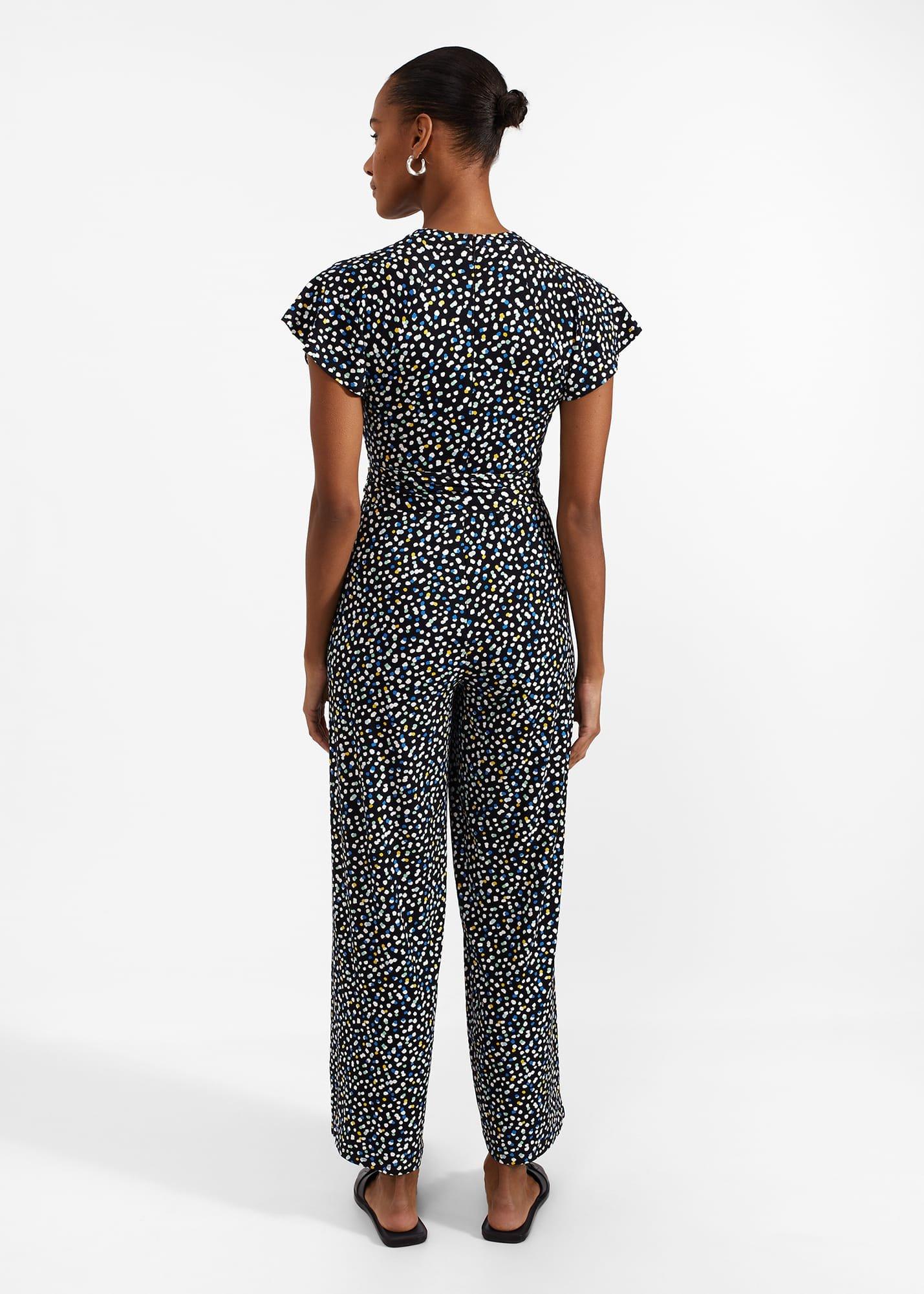 Eden Jersey Jumpsuit, Navy Multi, hi-res