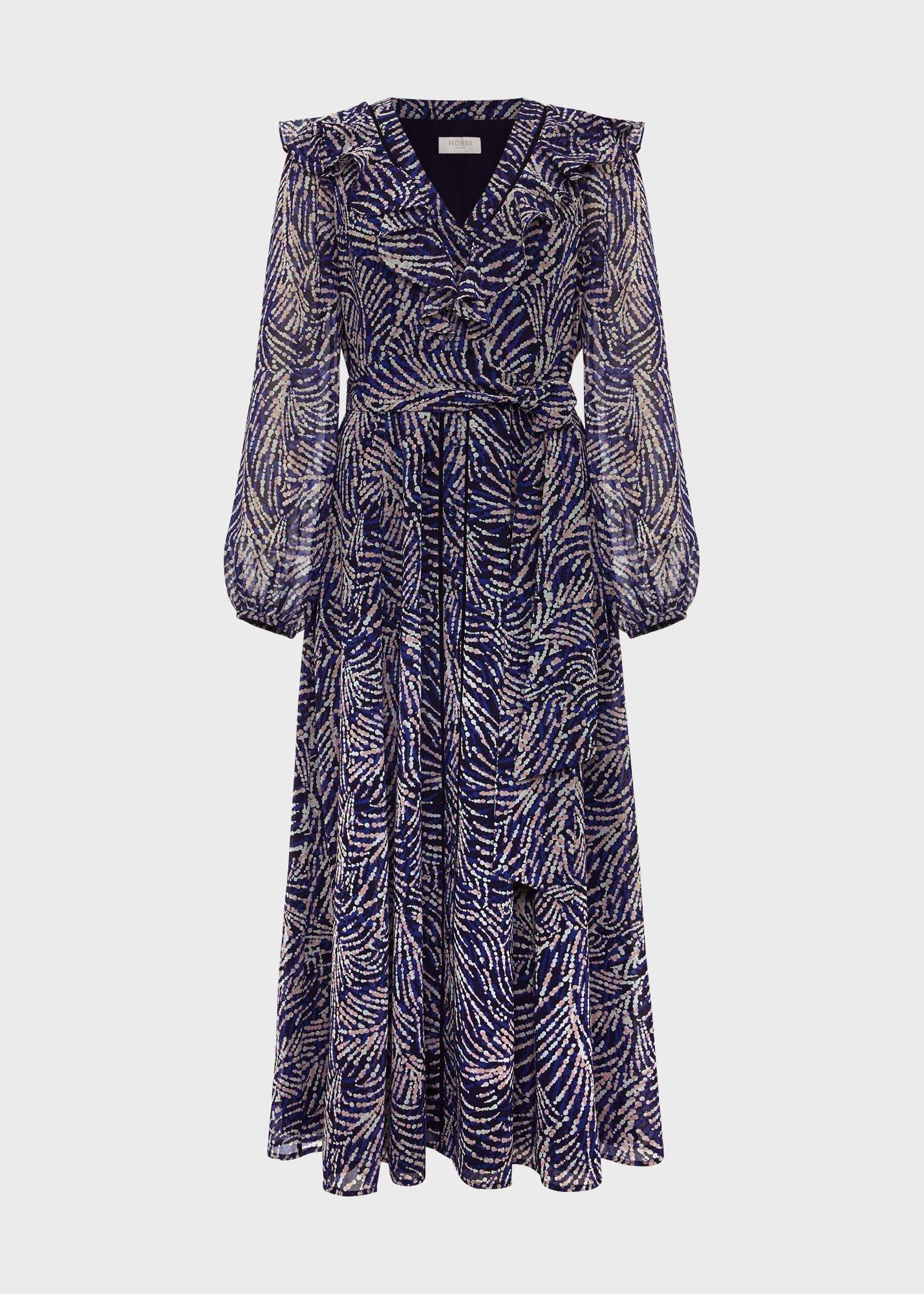 Rosana Dress, Navy Blue Multi, hi-res