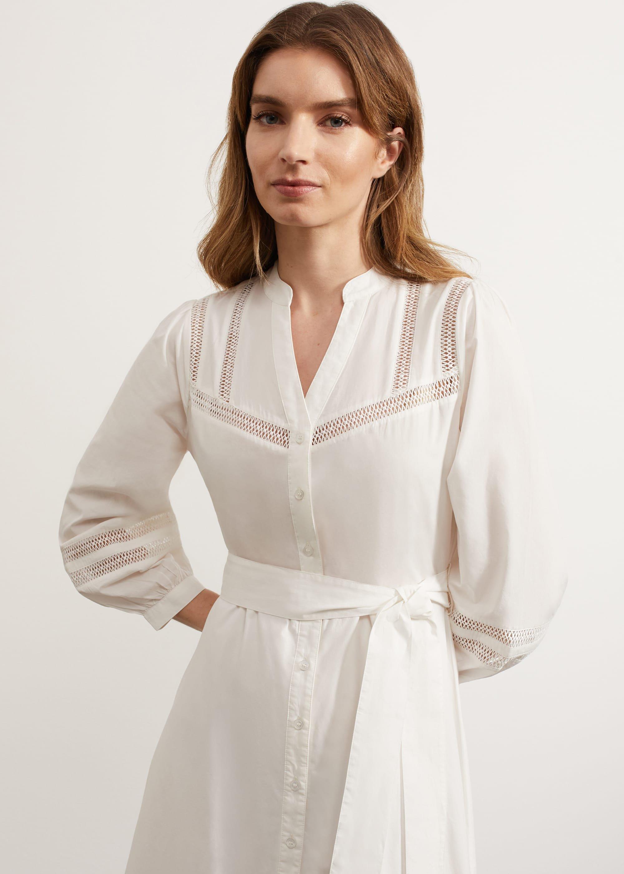 Selset Dress, White, hi-res