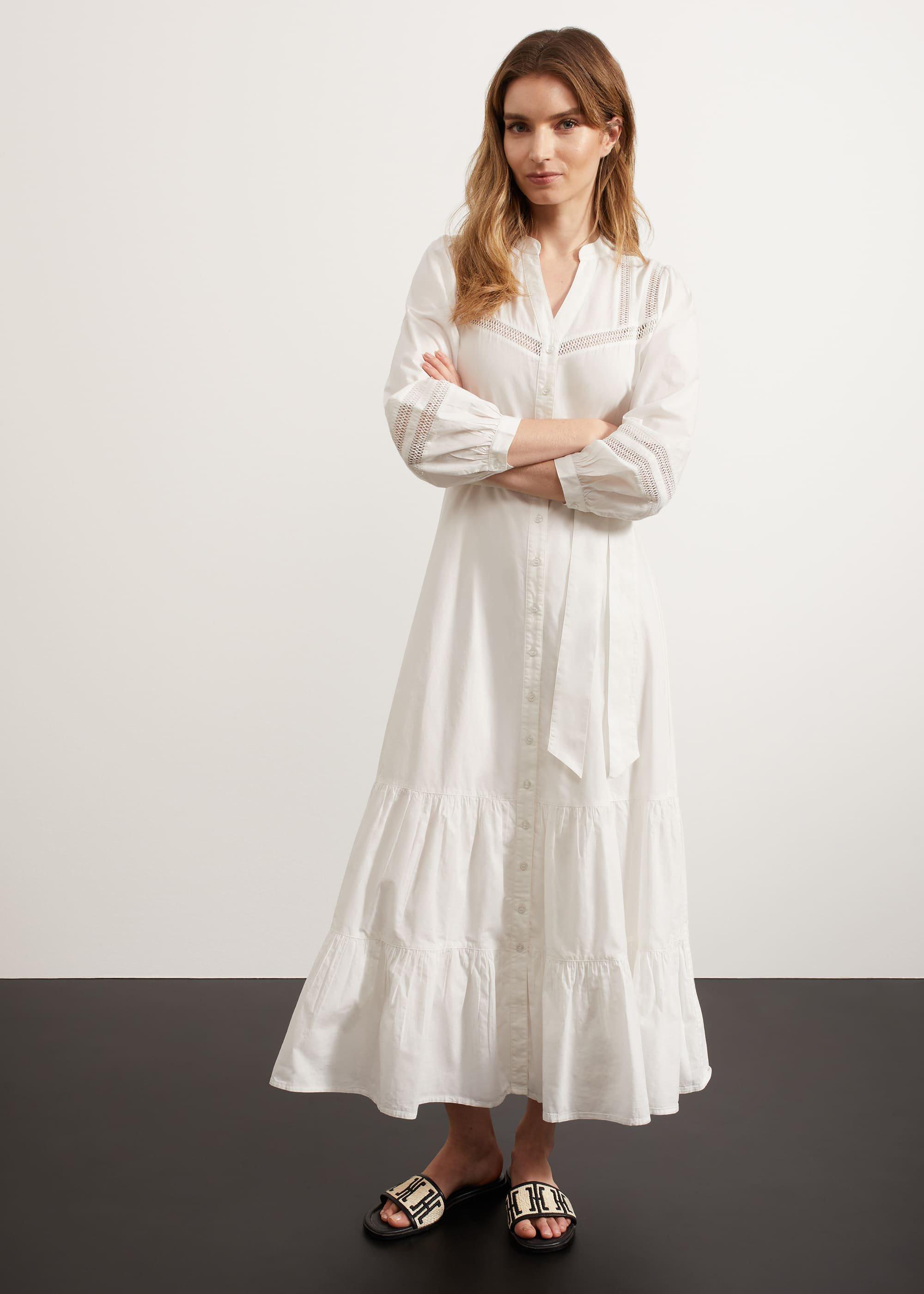 Selset Dress, White, hi-res