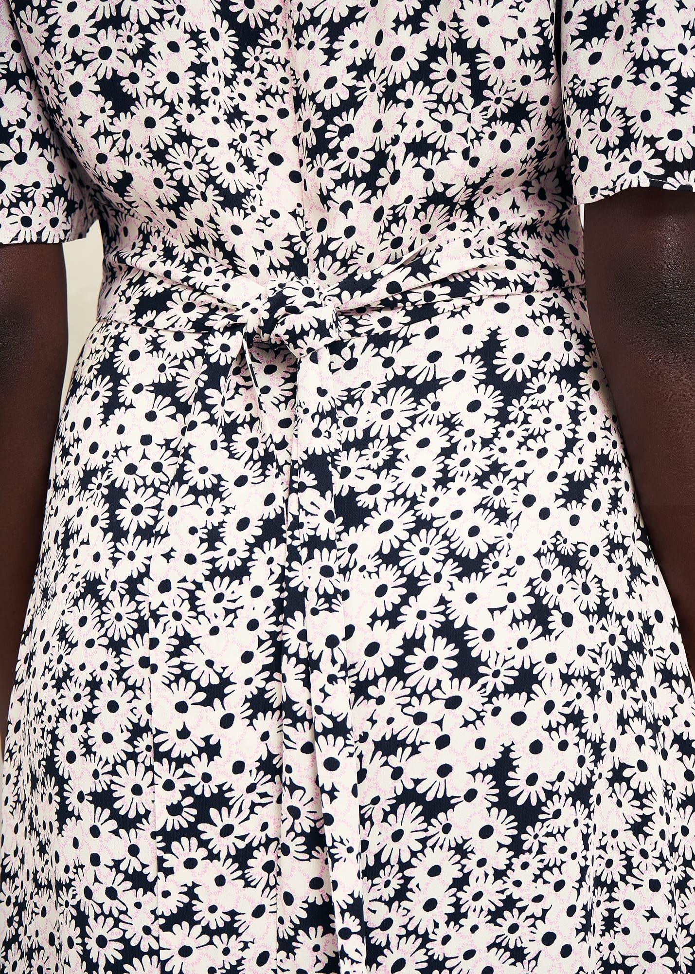 Marwood Paris Tie Dress, Black Multi, hi-res