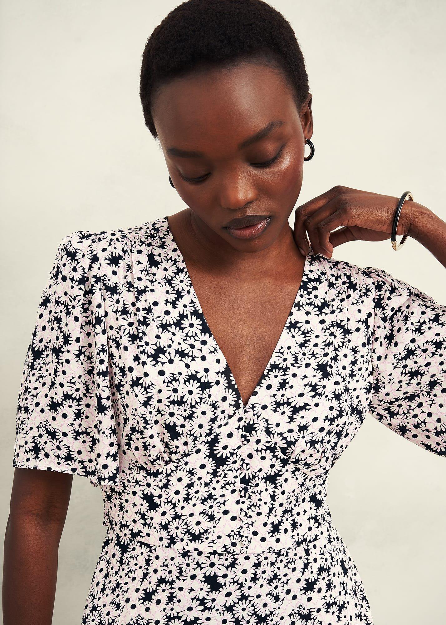 Marwood Paris Tie Dress, Black Multi, hi-res