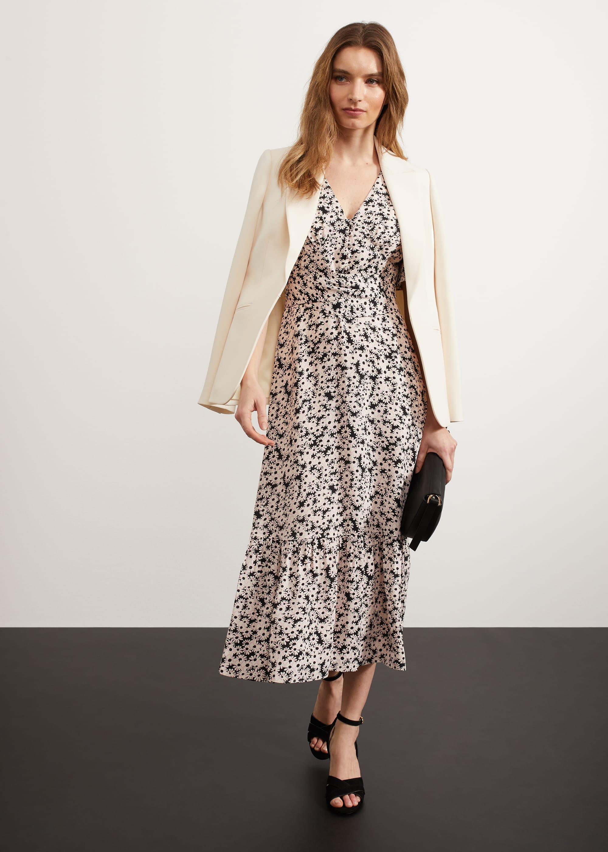 Marwood Paris Tie Dress, Black Multi, hi-res