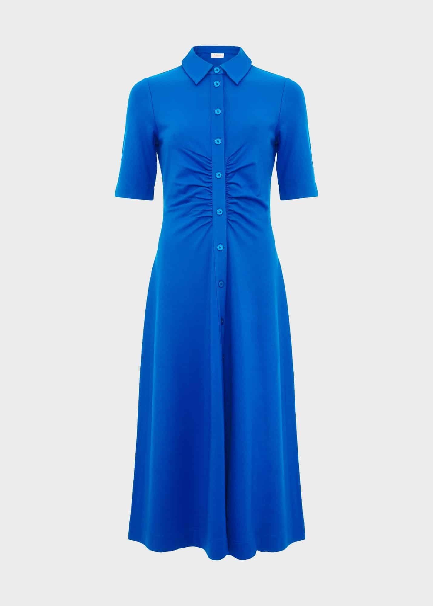 Paisley Ponte Dress, Atlantic Blue, hi-res