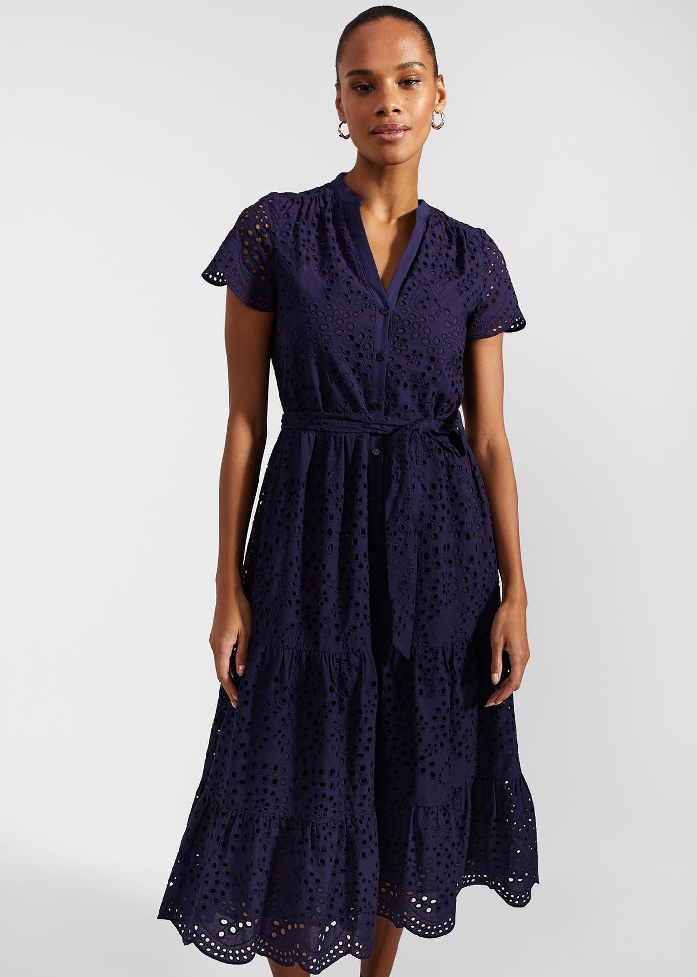 Rhianne Dress, True Navy, hi-res
