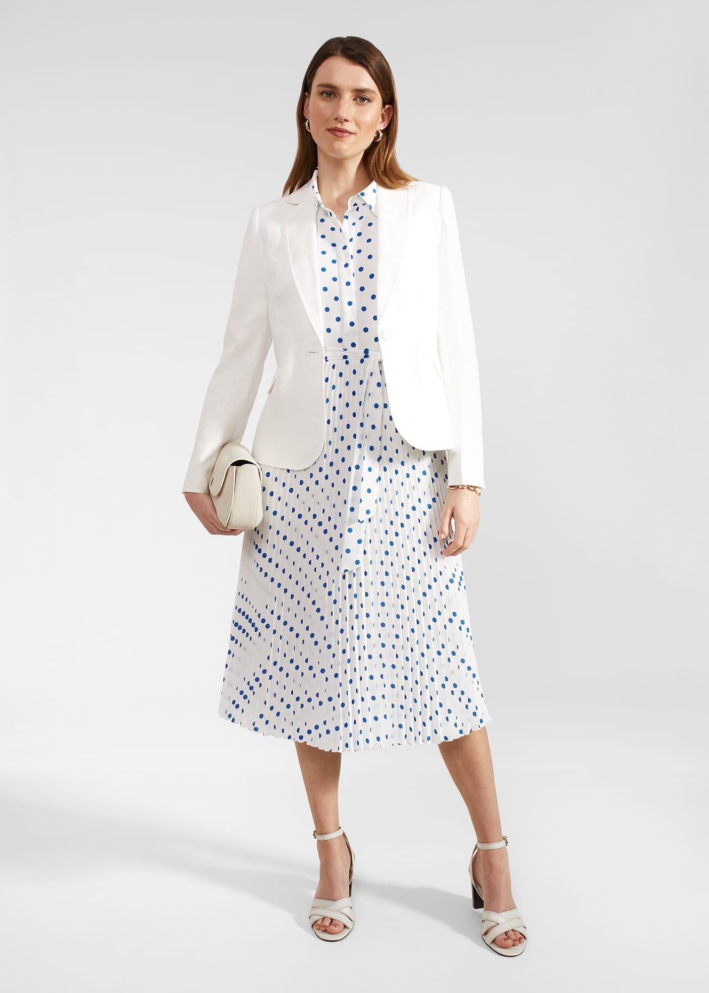 Tallulah Dress, Ivory Blue, hi-res