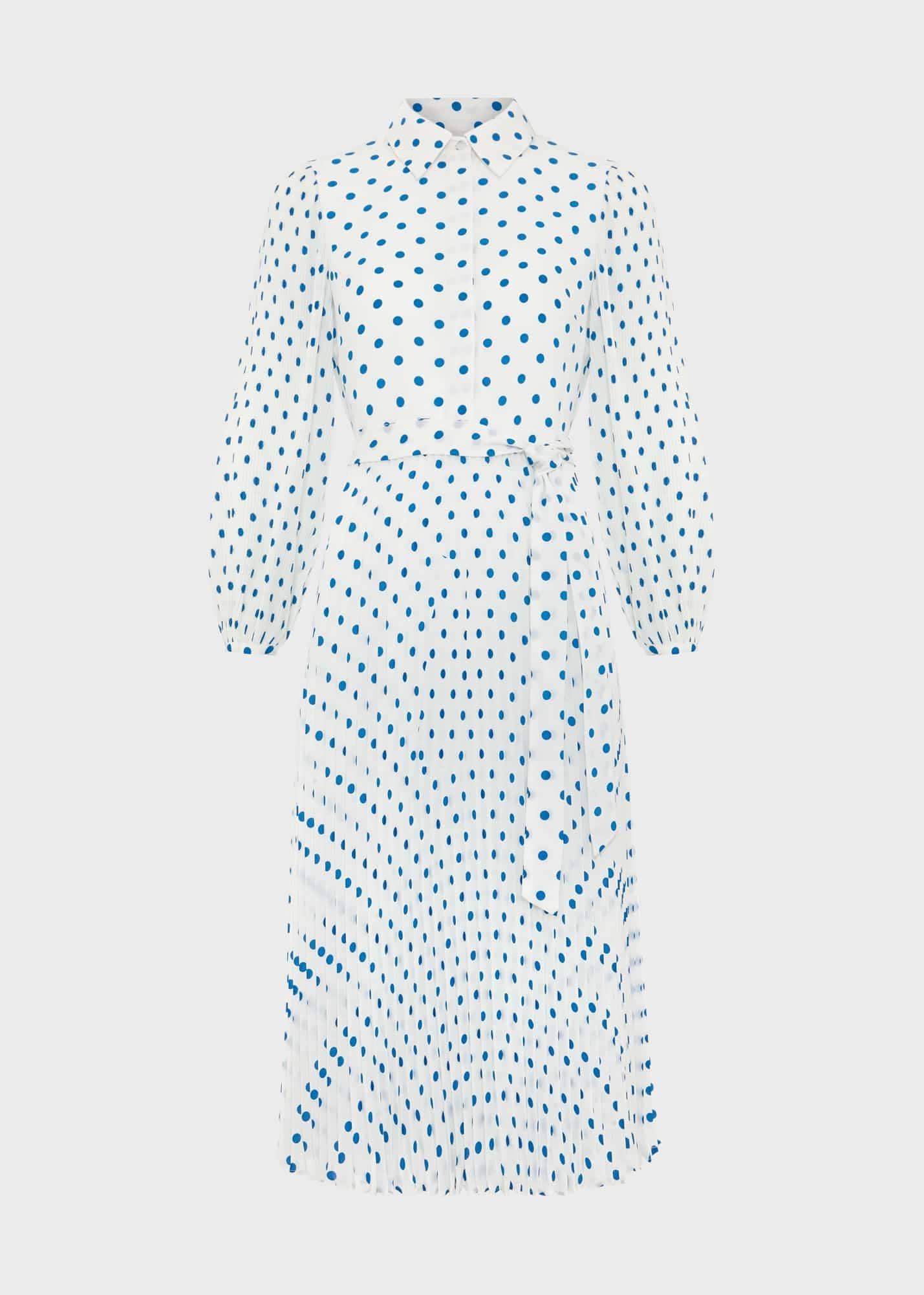 Petite Tallulah Dress, Ivory Blue, hi-res