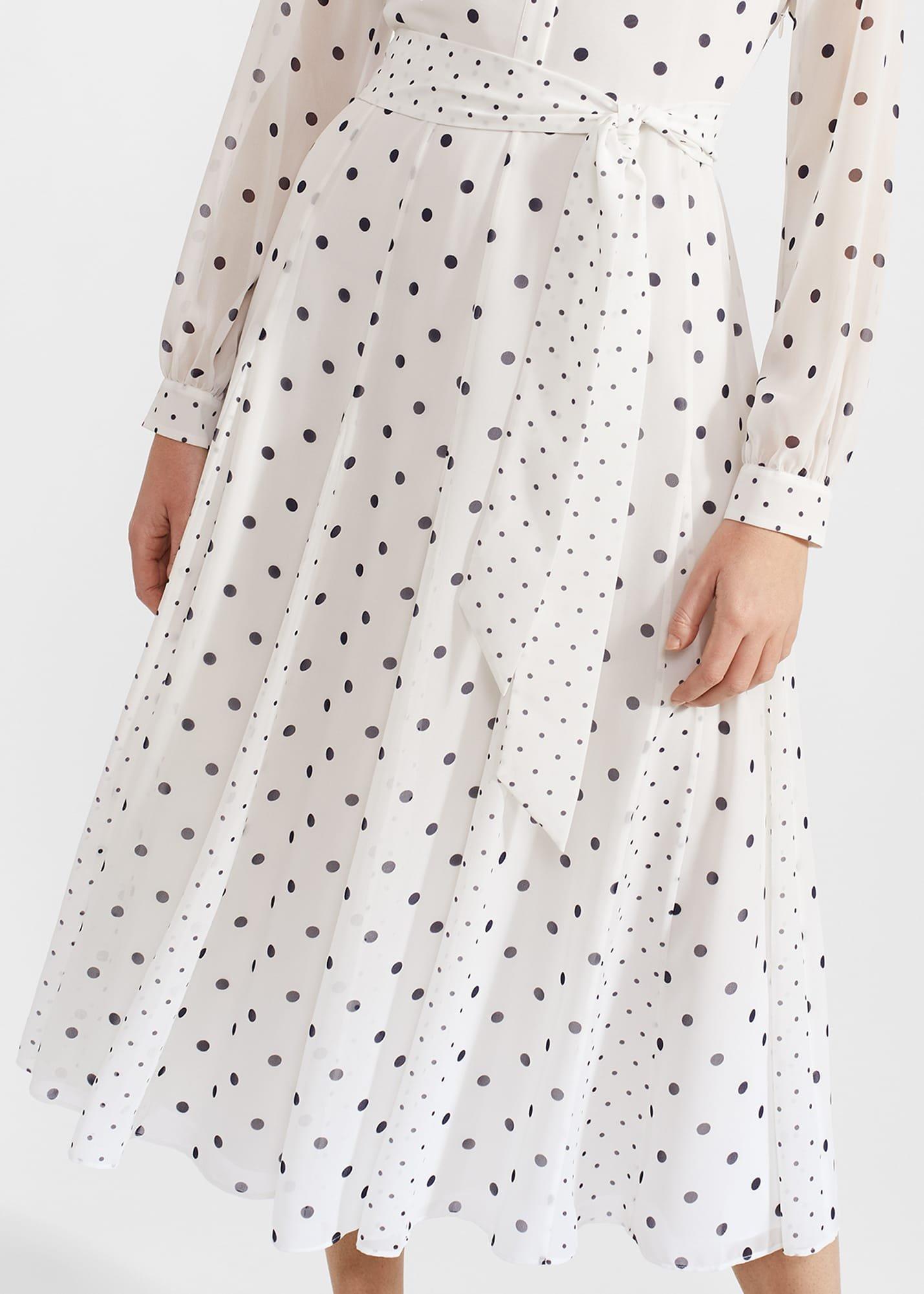 Lucilla Dress, Ivory Navy, hi-res