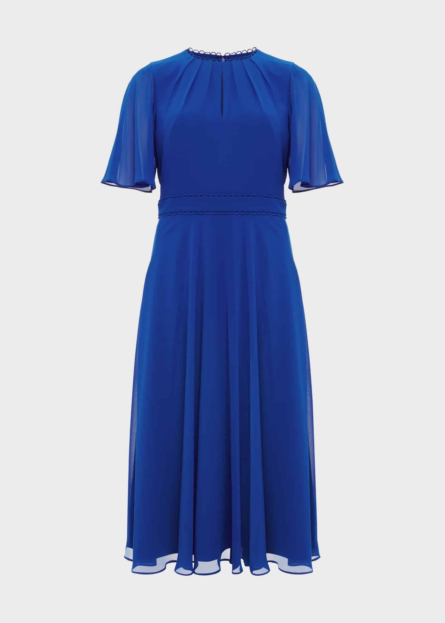 Samara Fit And Flare Dress, Lapis Blue, hi-res