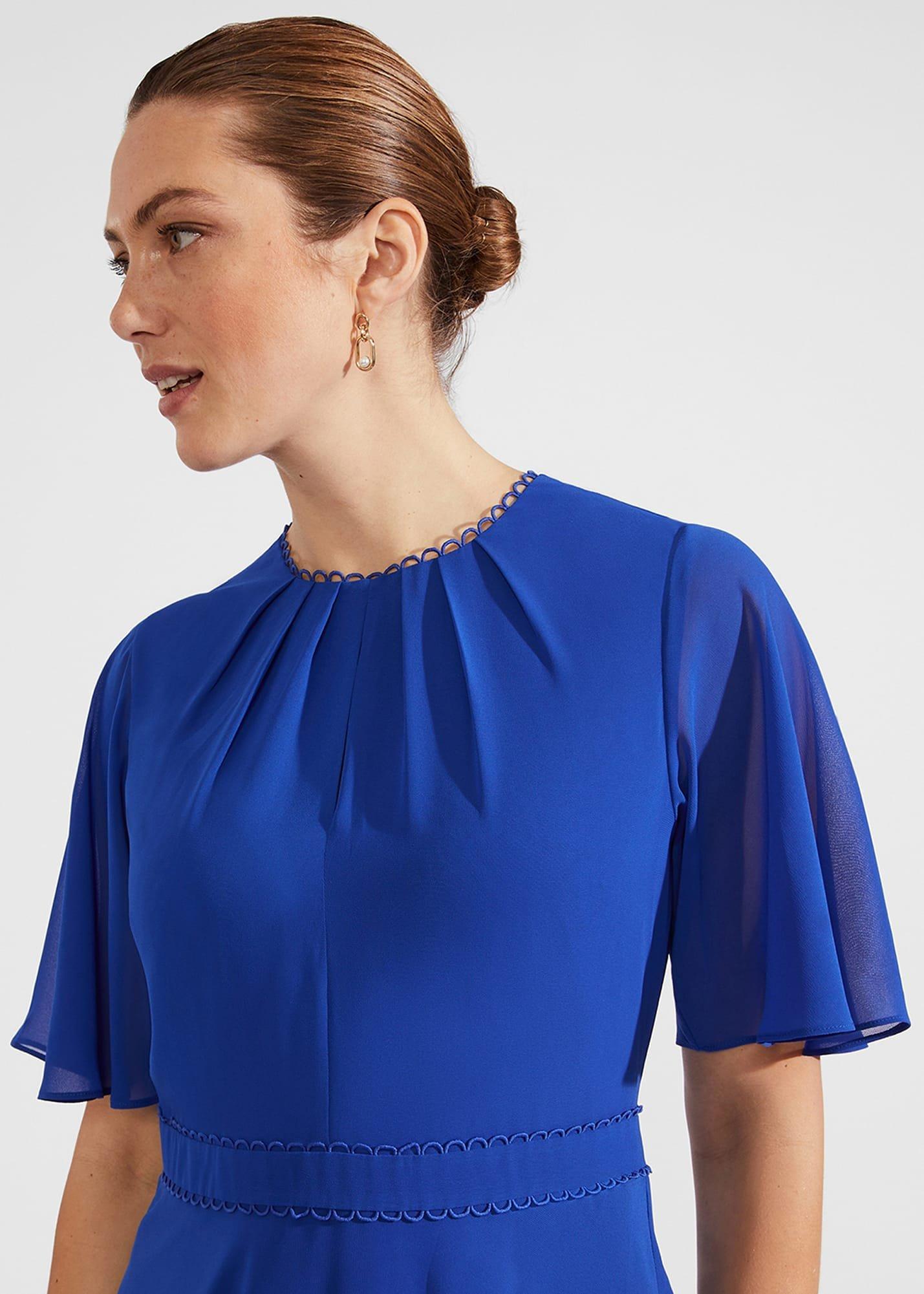 Samara Fit And Flare Dress, Lapis Blue, hi-res