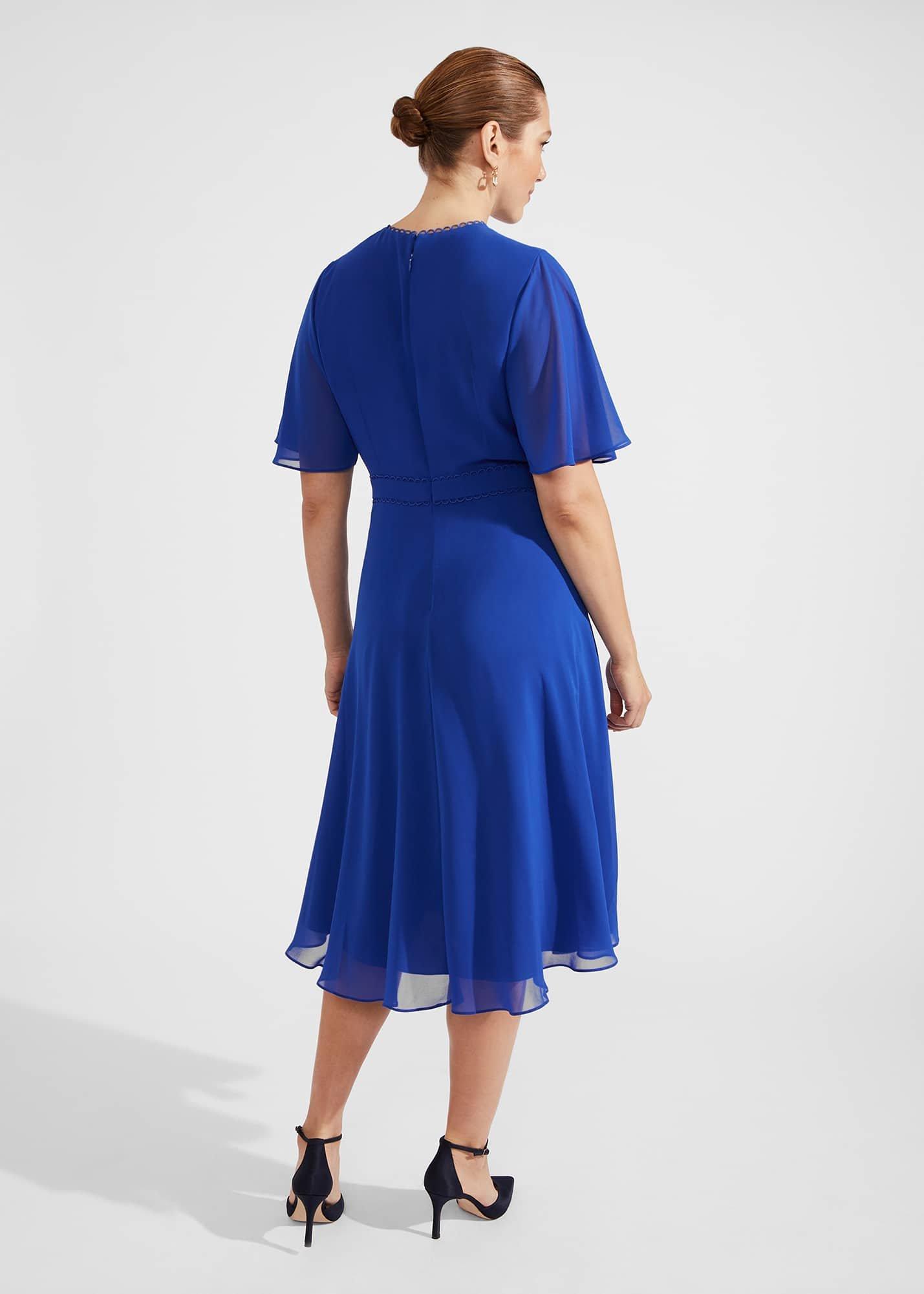 Samara Fit And Flare Dress, Lapis Blue, hi-res