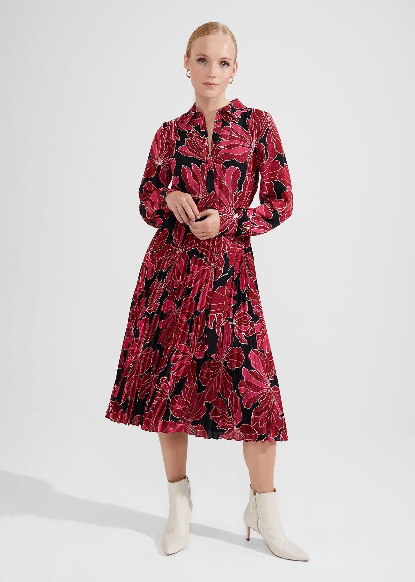 Laurenza Dress, Black Pink, hi-res