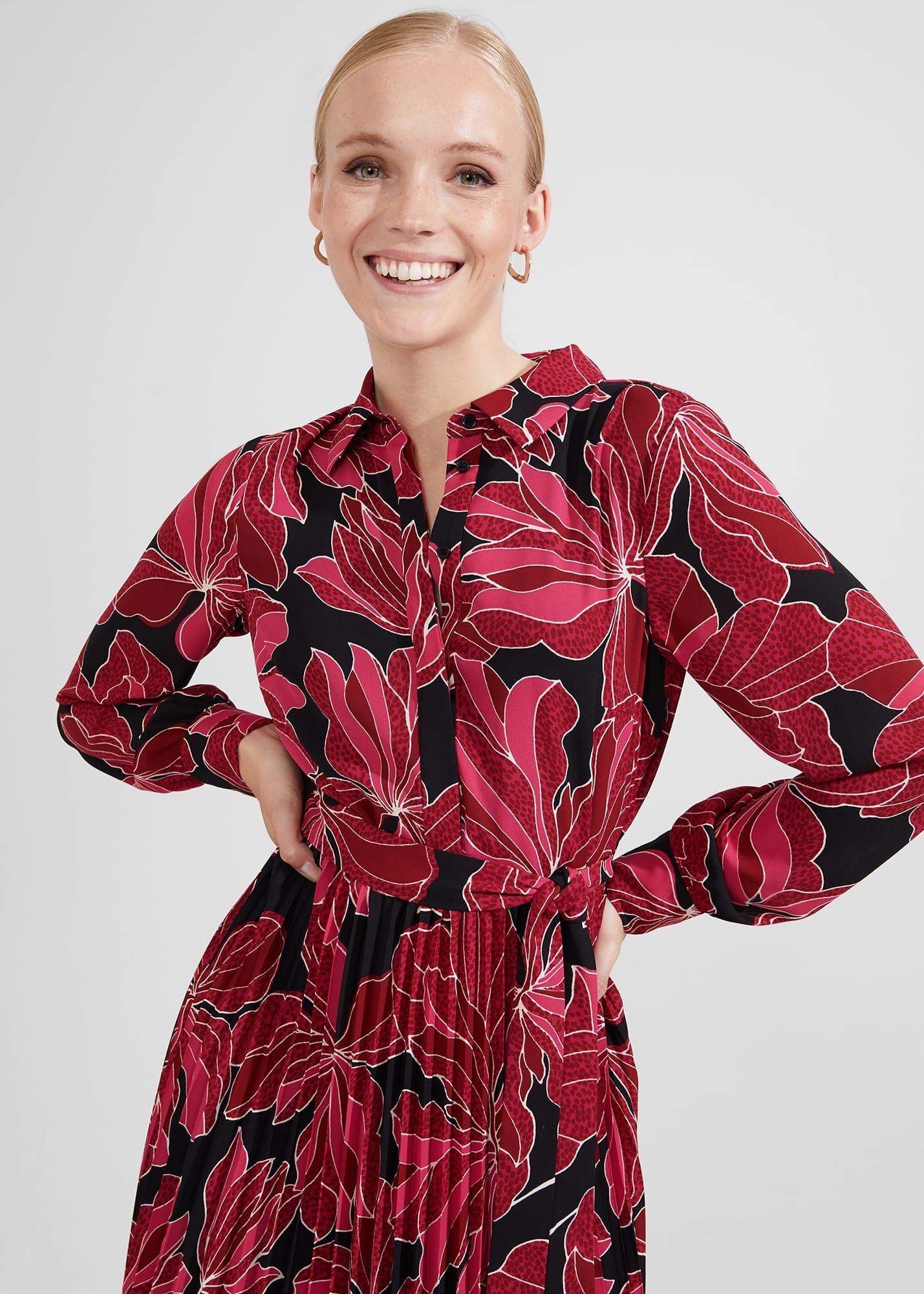 Laurenza Dress, Black Pink, hi-res