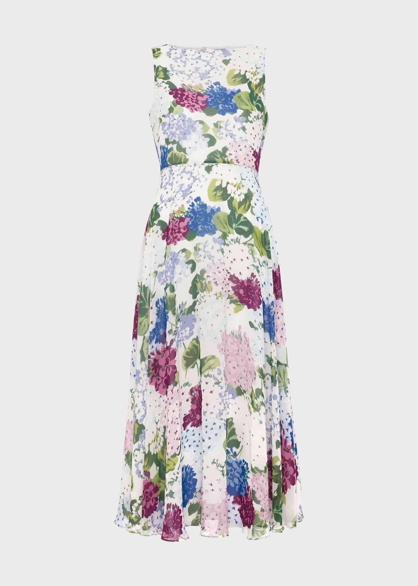 Carly Floral Dress, Ivory Multi, hi-res