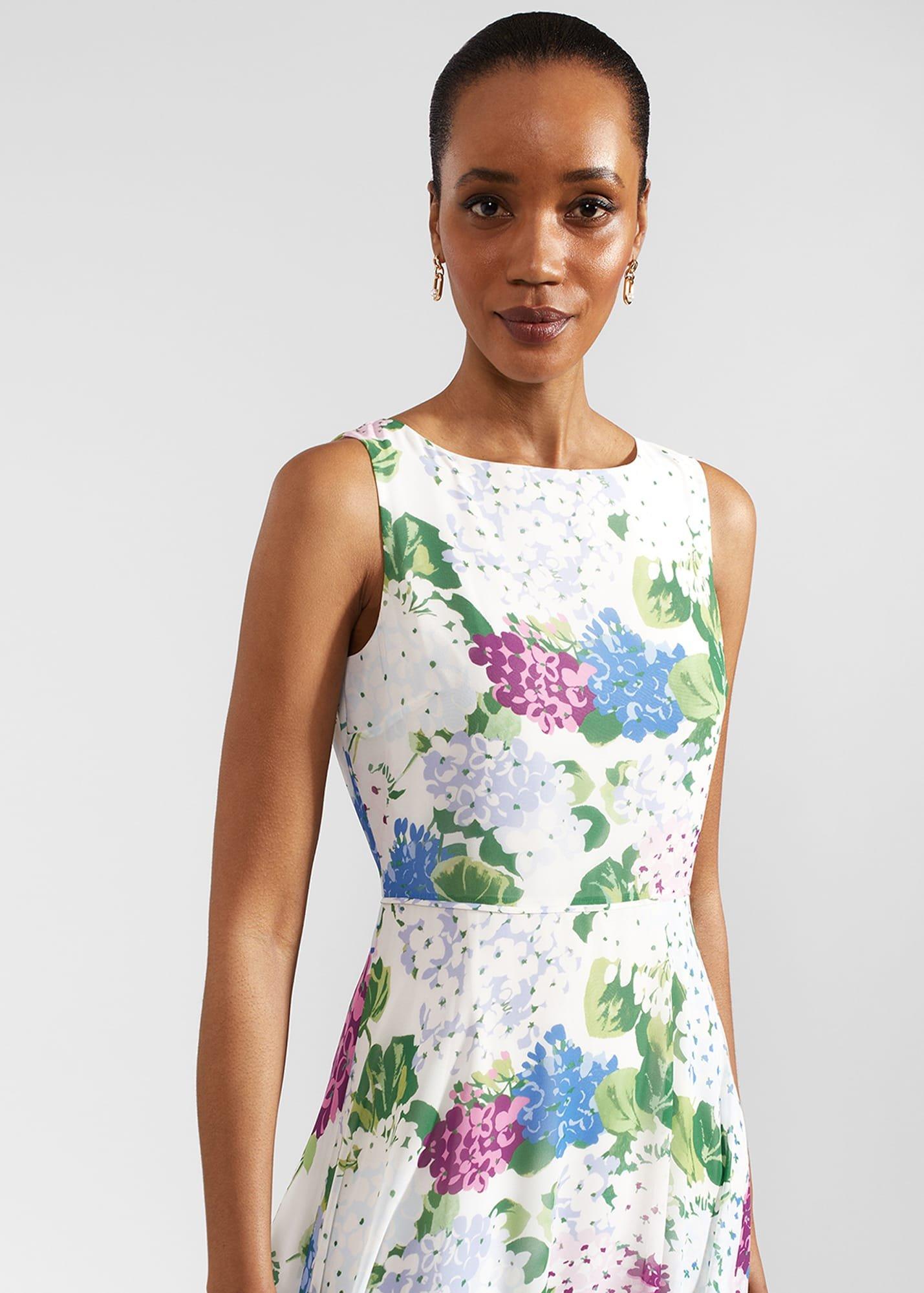 Carly Floral Dress, Ivory Multi, hi-res
