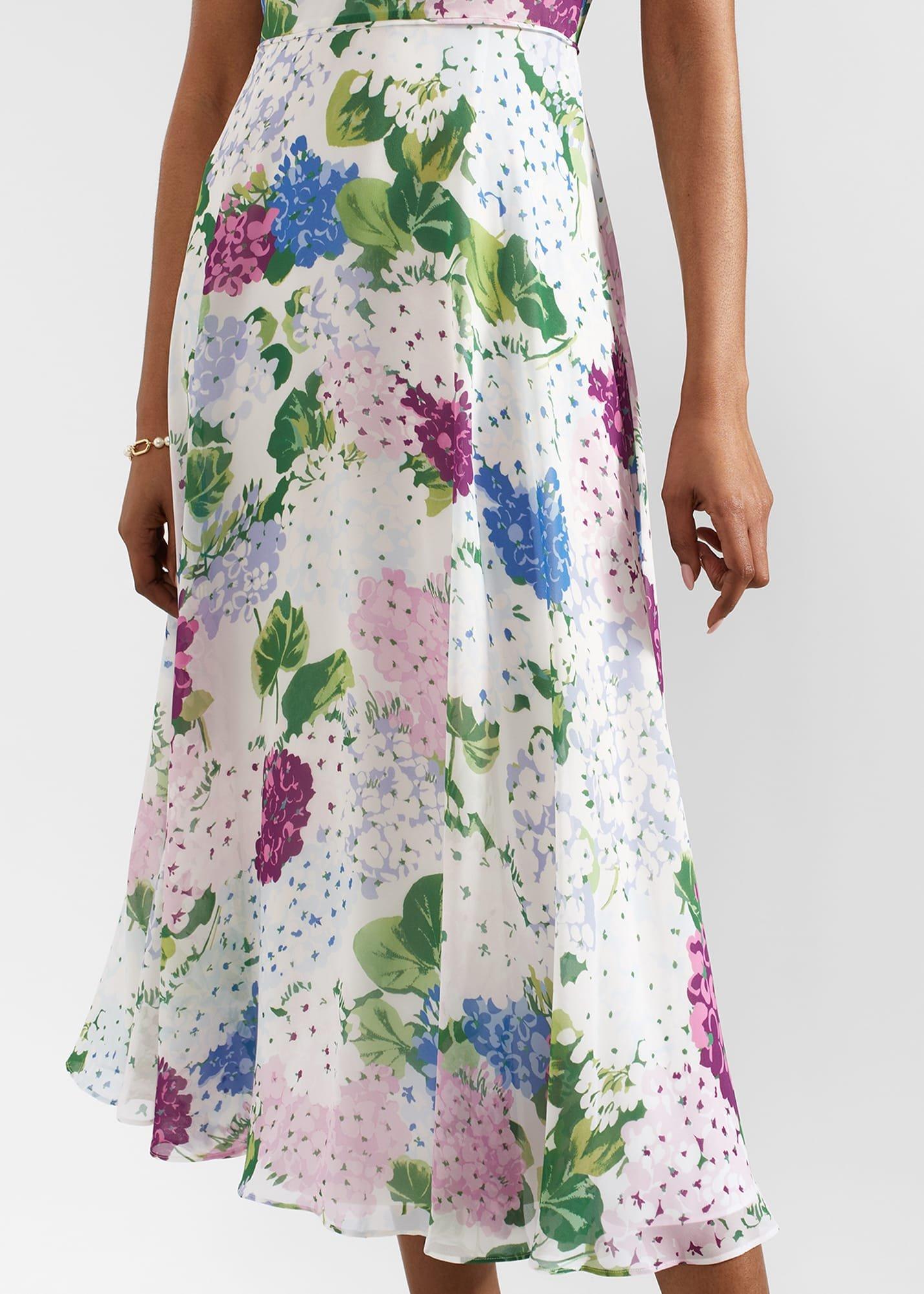 Carly Floral Dress, Ivory Multi, hi-res