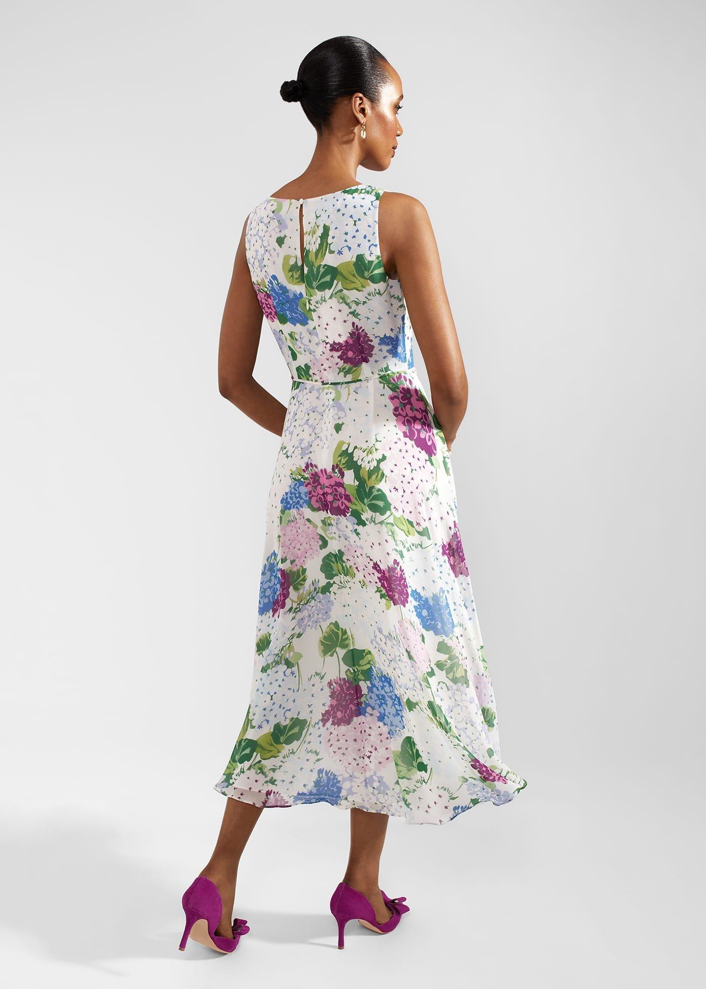 Carly Floral Dress, Ivory Multi, hi-res
