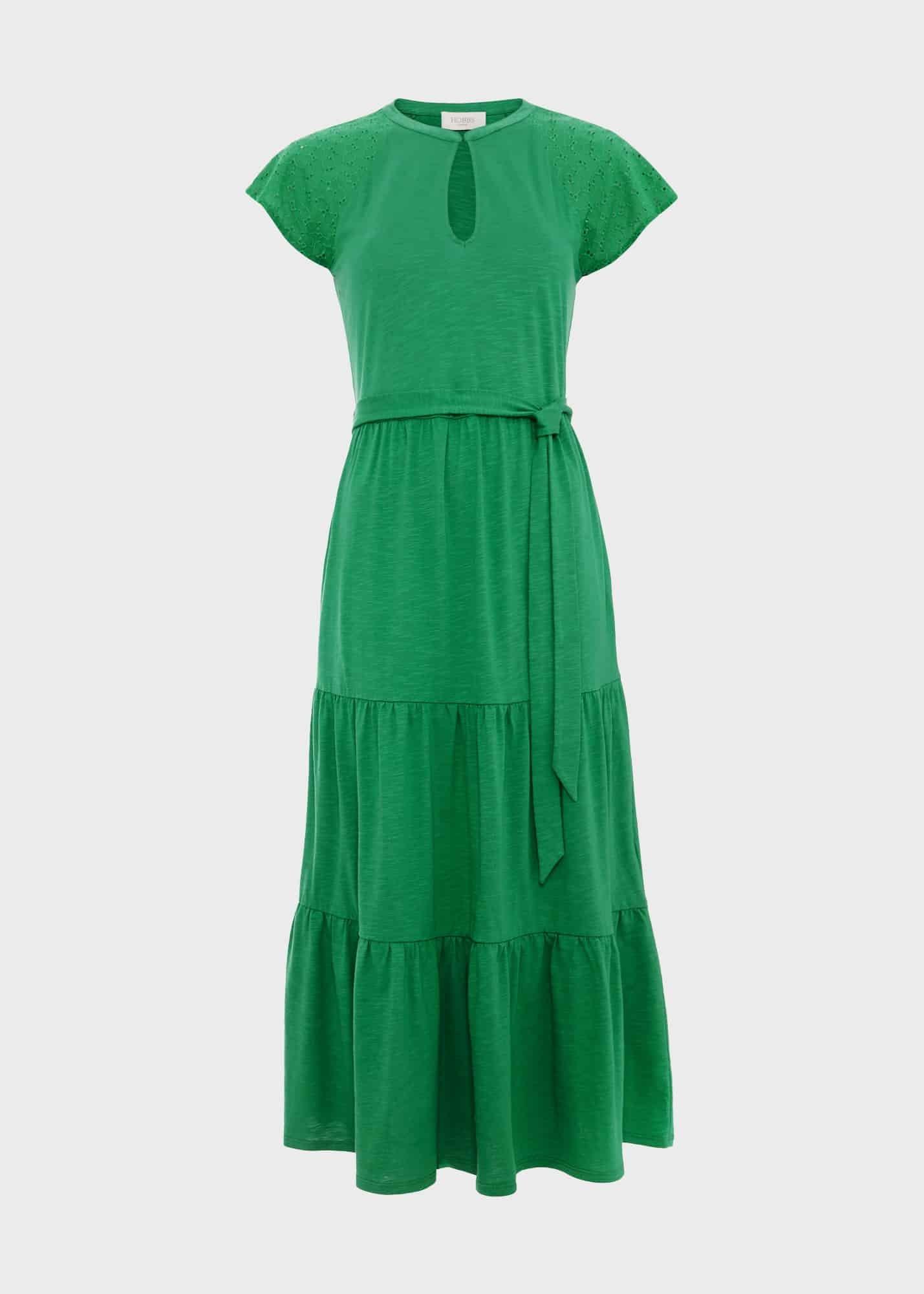 Brodie Jersey Dress, Green, hi-res