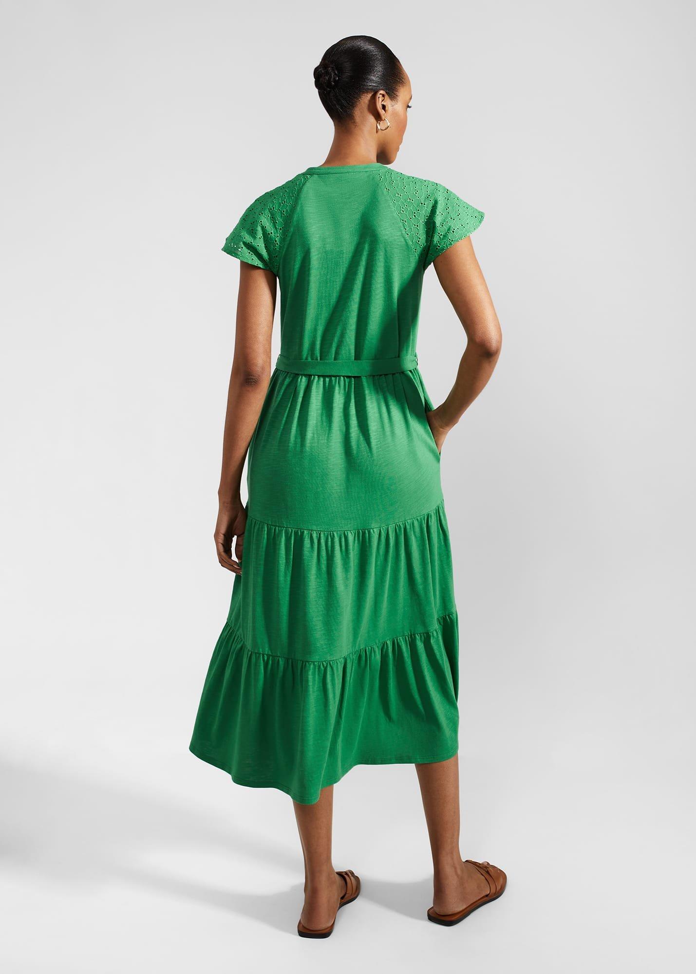 Brodie Jersey Dress, Green, hi-res