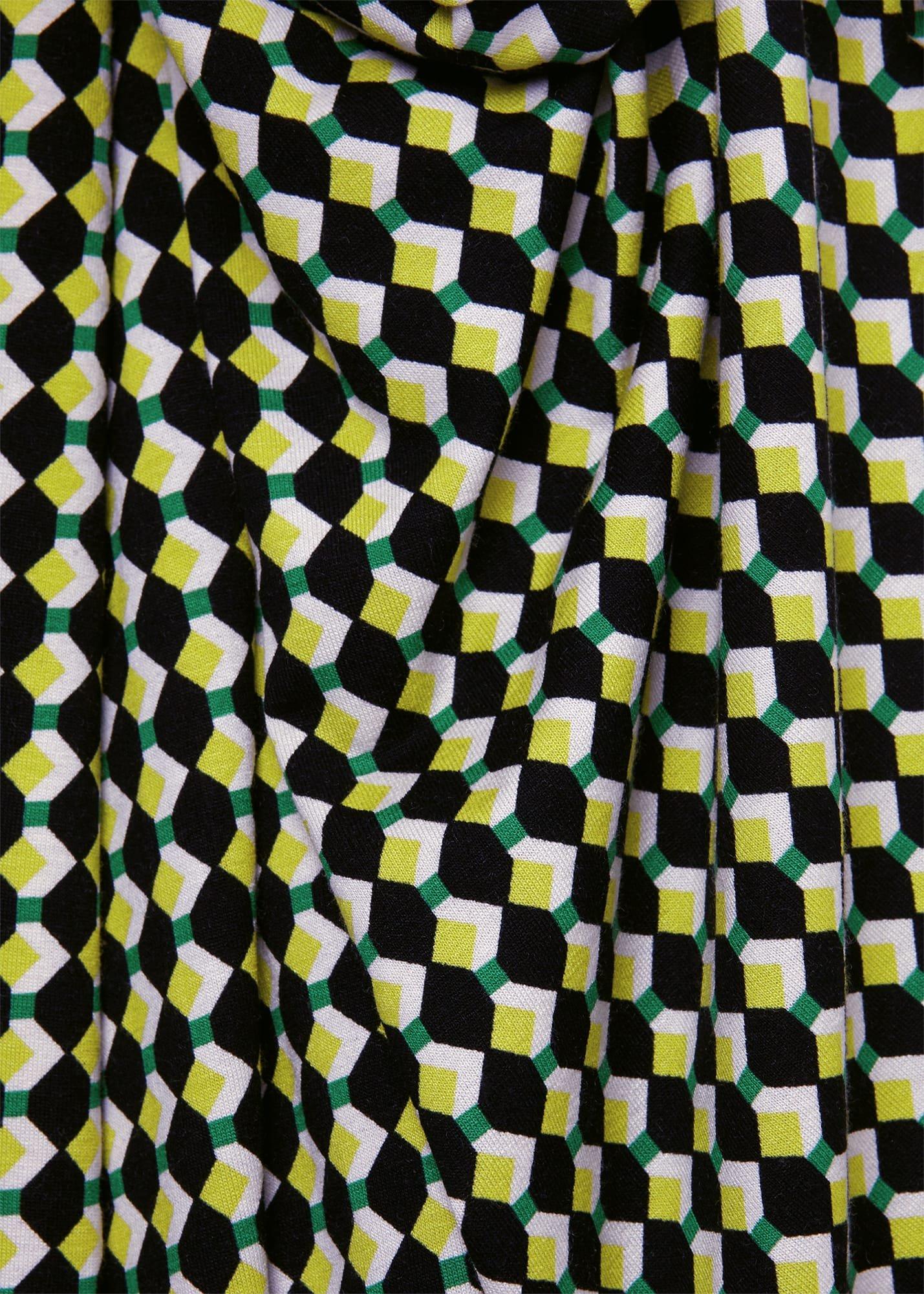 Petite Dina Wrap Dress, Navy Multi, hi-res