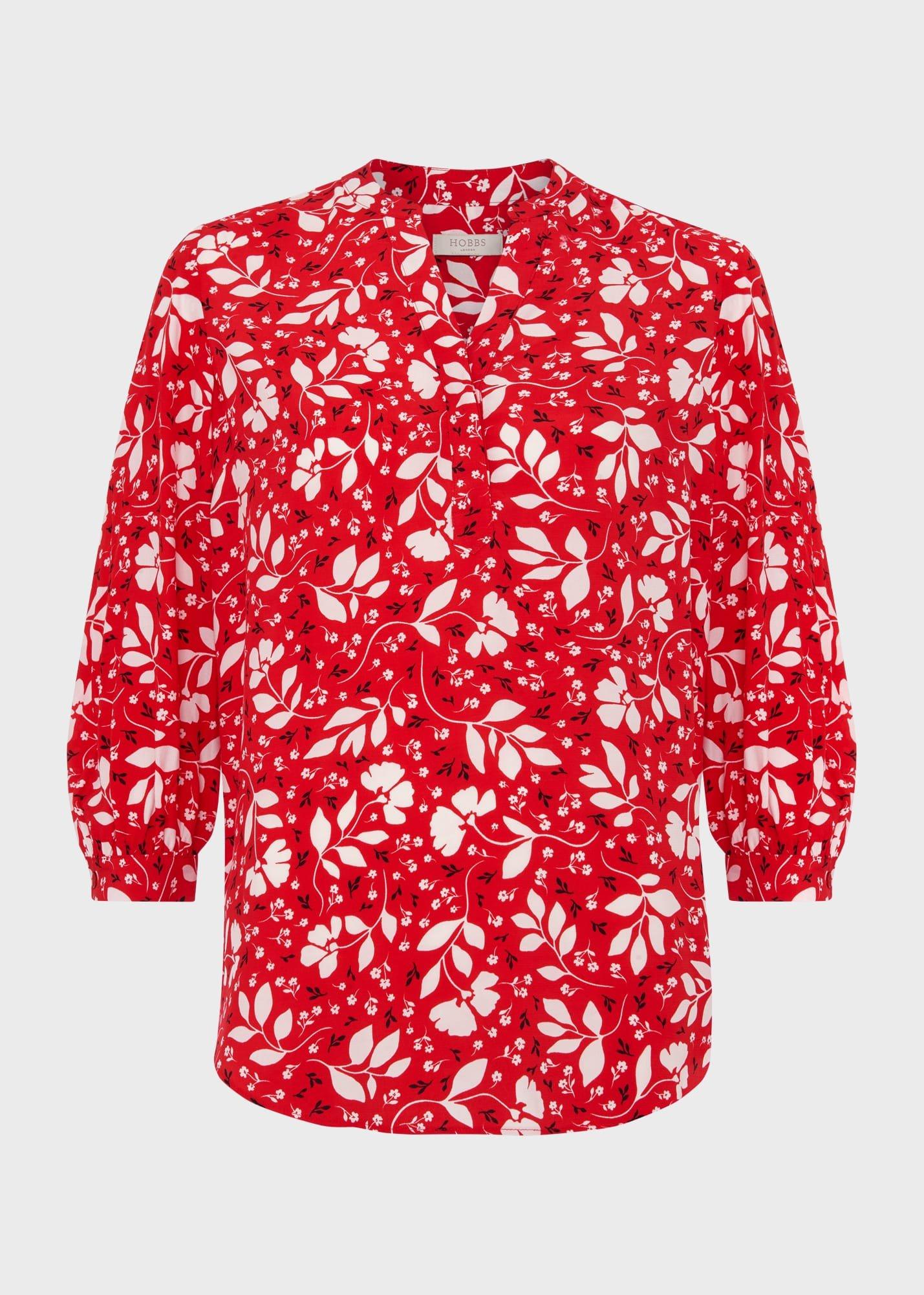 Essie Blouse, Red Multi, hi-res