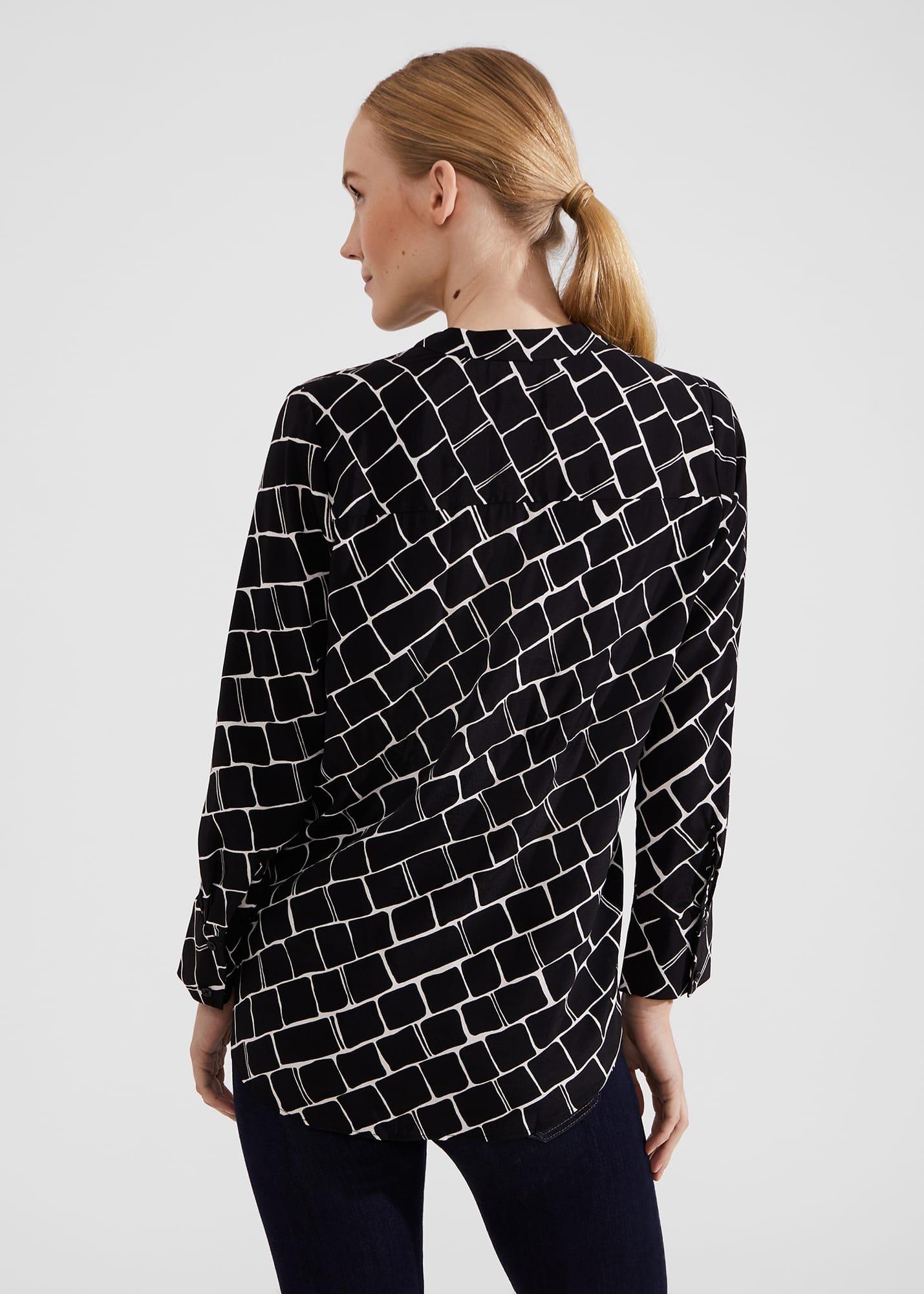 Maeva Blouse, Navy Ivory, hi-res