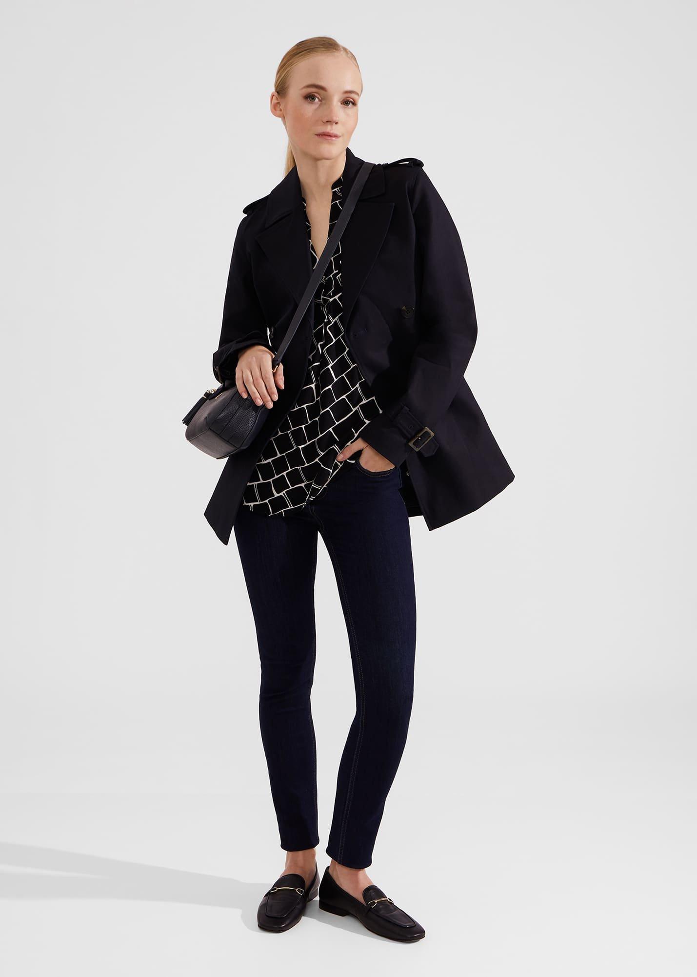 Maeva Blouse, Navy Ivory, hi-res