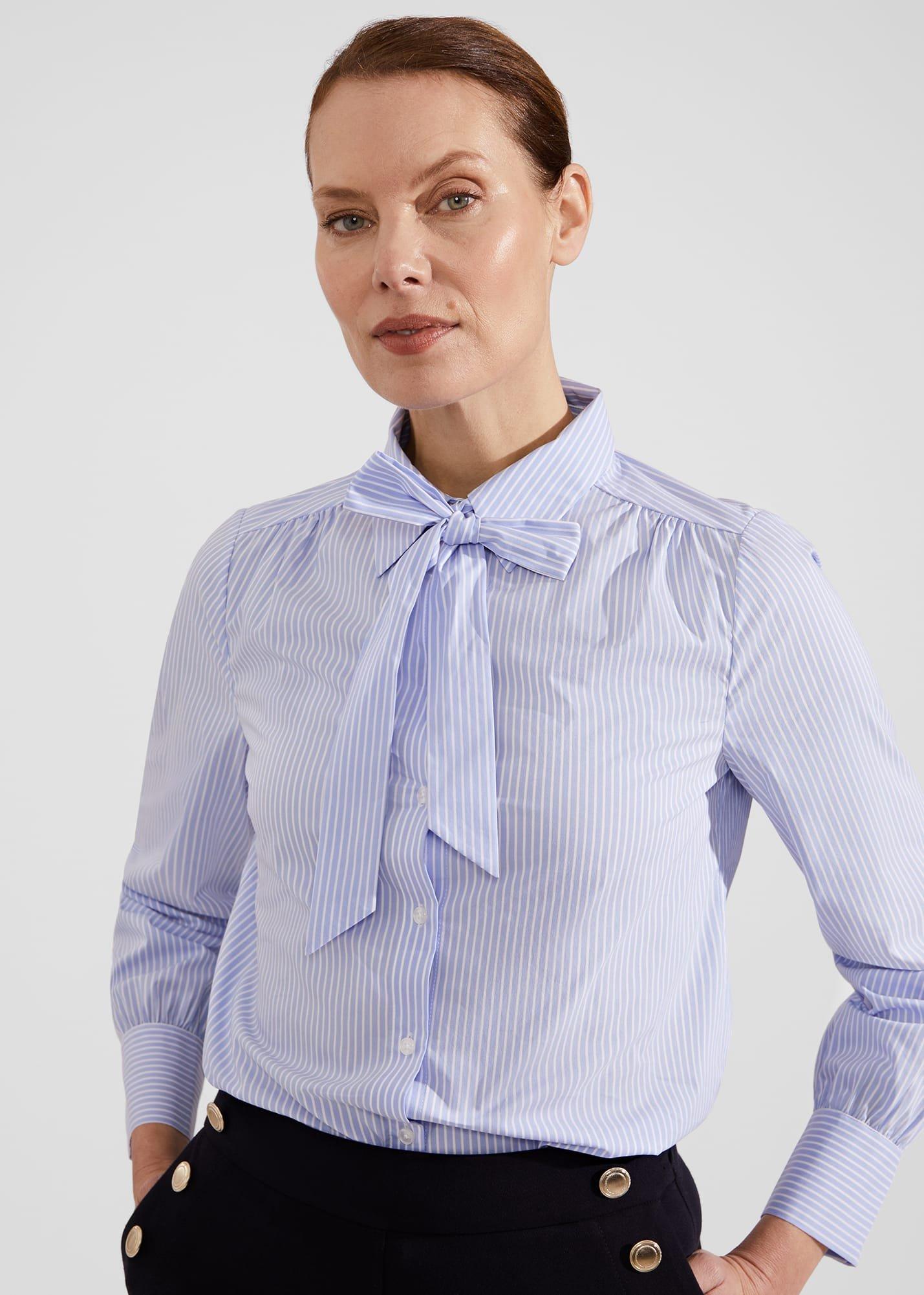 Laurie Shirt, Blue Ivory, hi-res