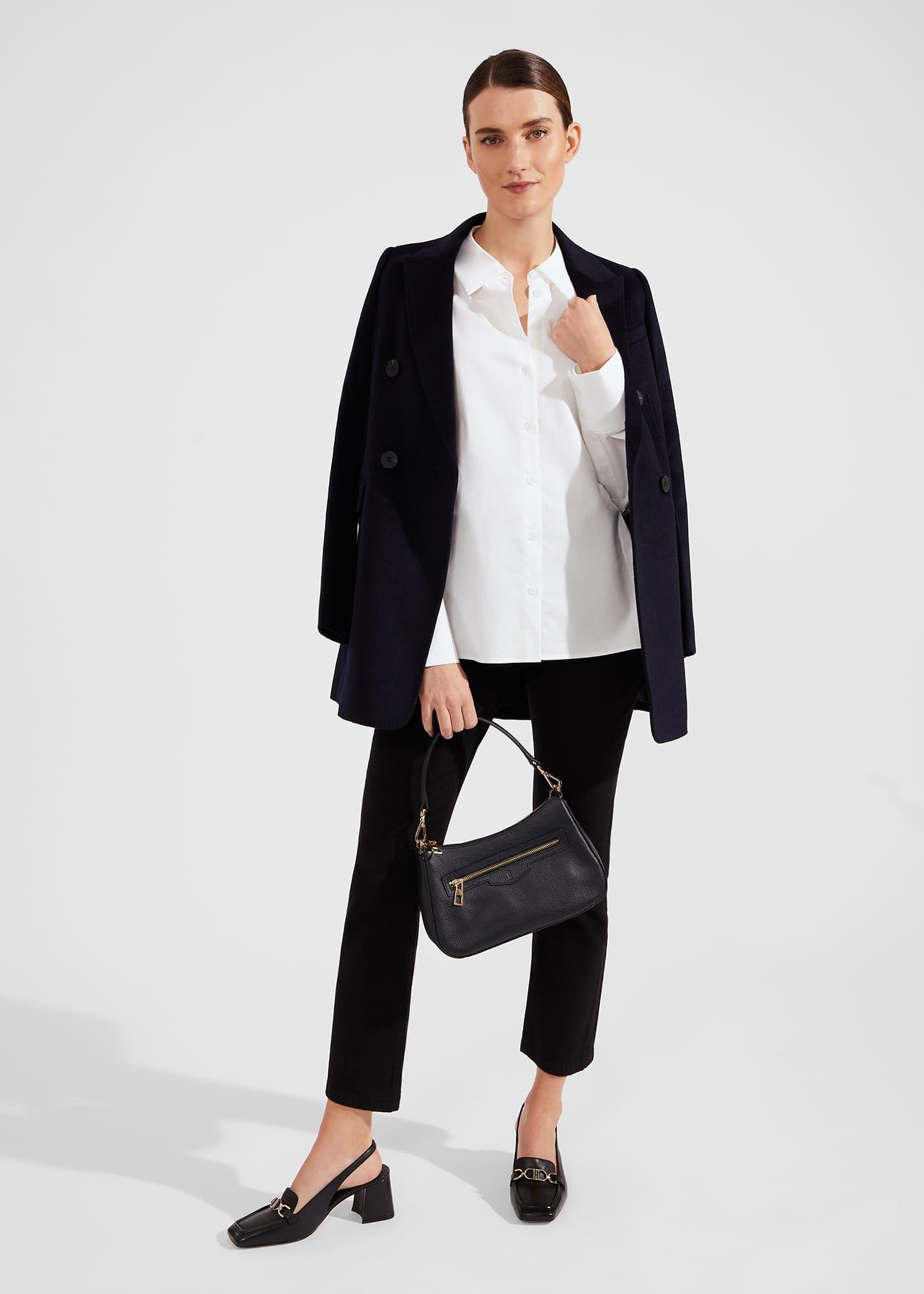 Safi Cotton Blend Shirt, White, hi-res