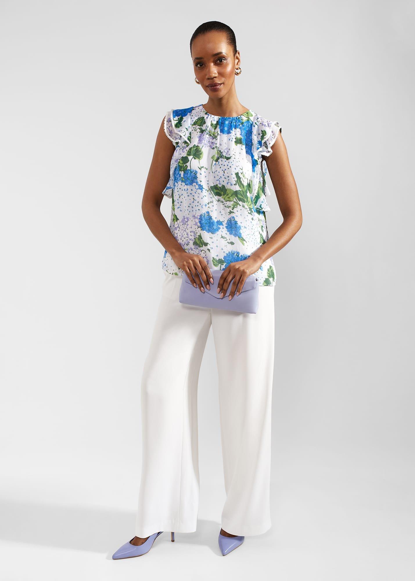 Simona Floral Top, Ivory Multi, hi-res