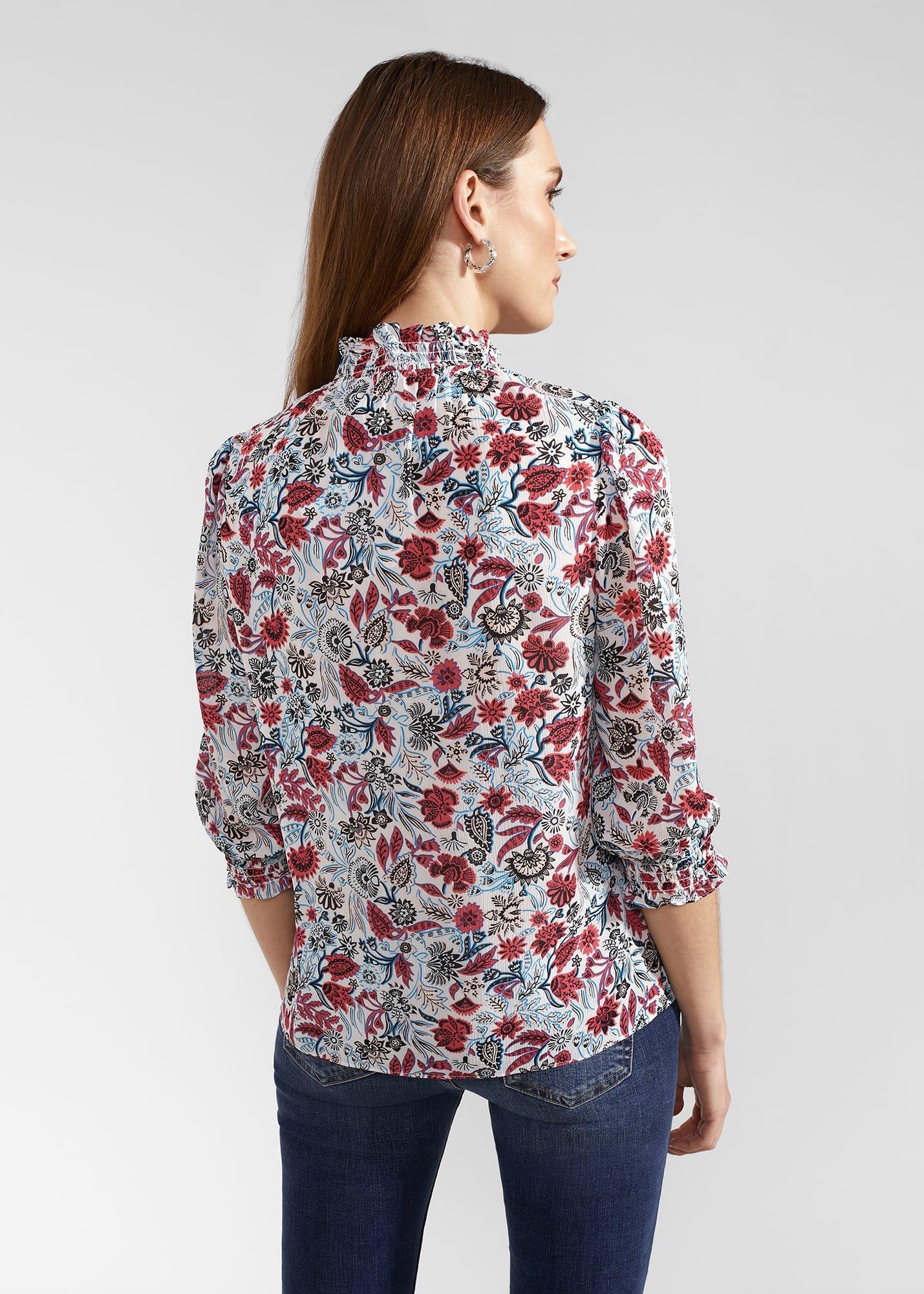 Giovanna Blouse, Ivory Multi, hi-res