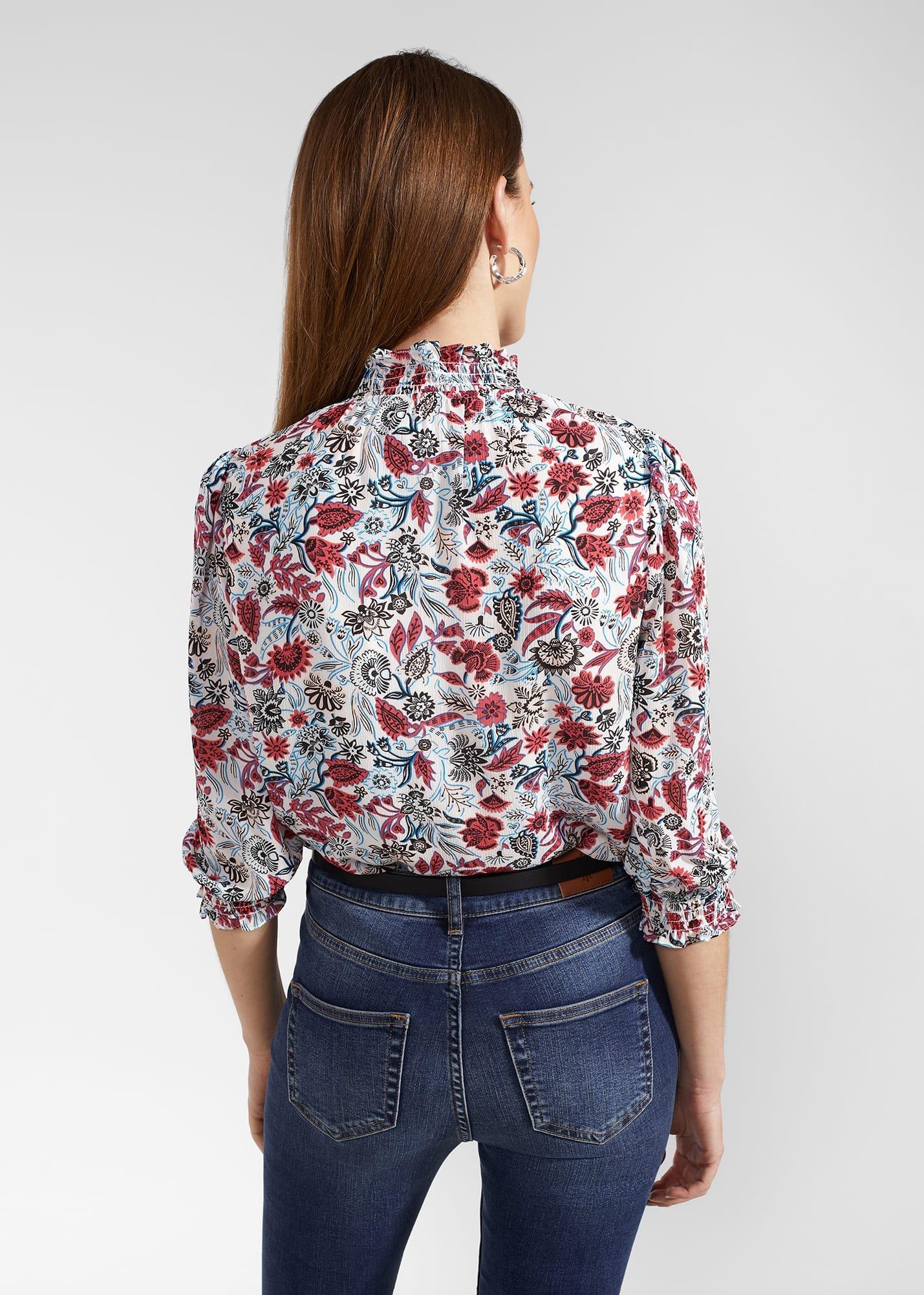Giovanna Blouse, Ivory Multi, hi-res